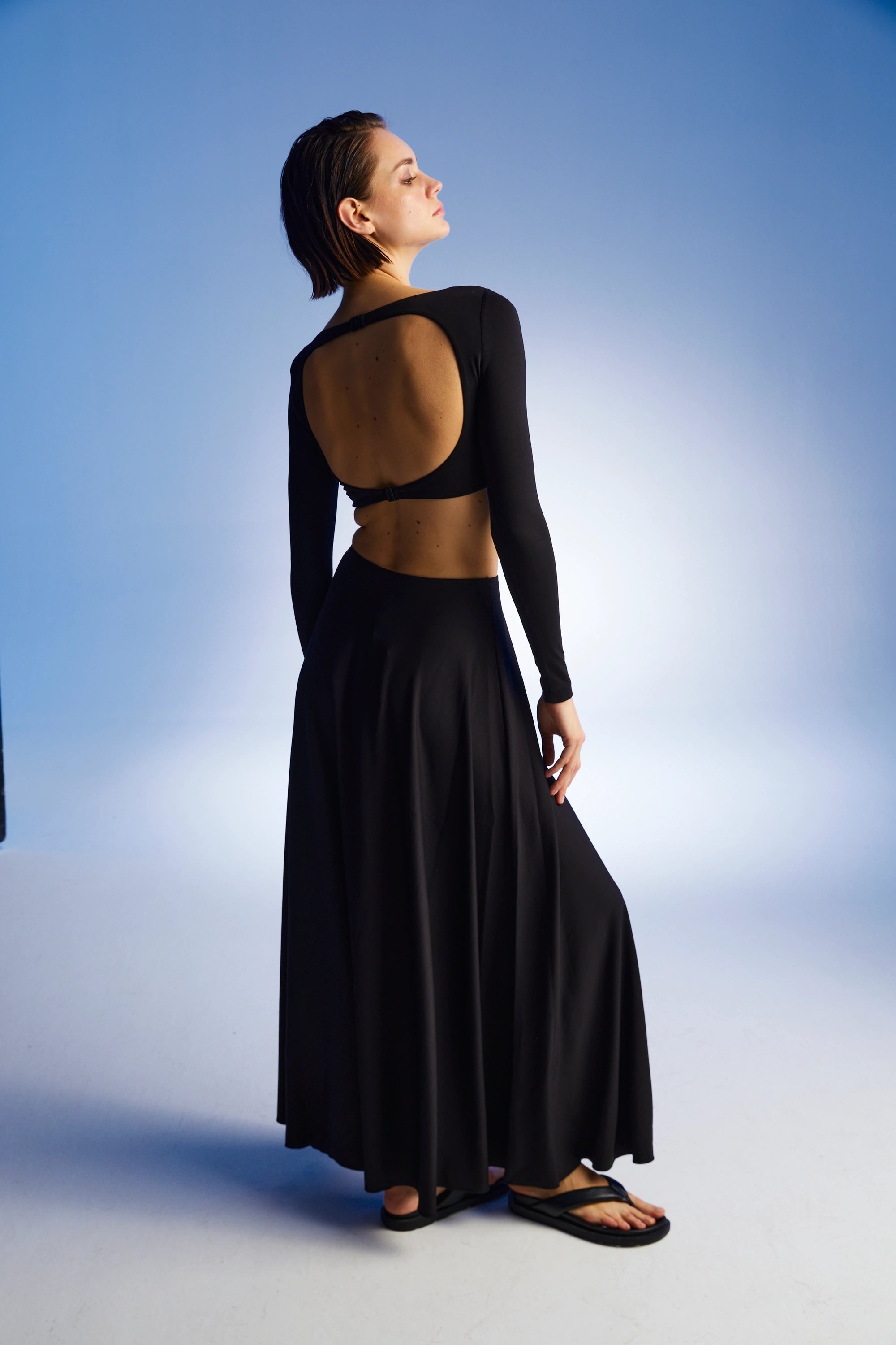 Flounced Long Skirt (Final Sale)