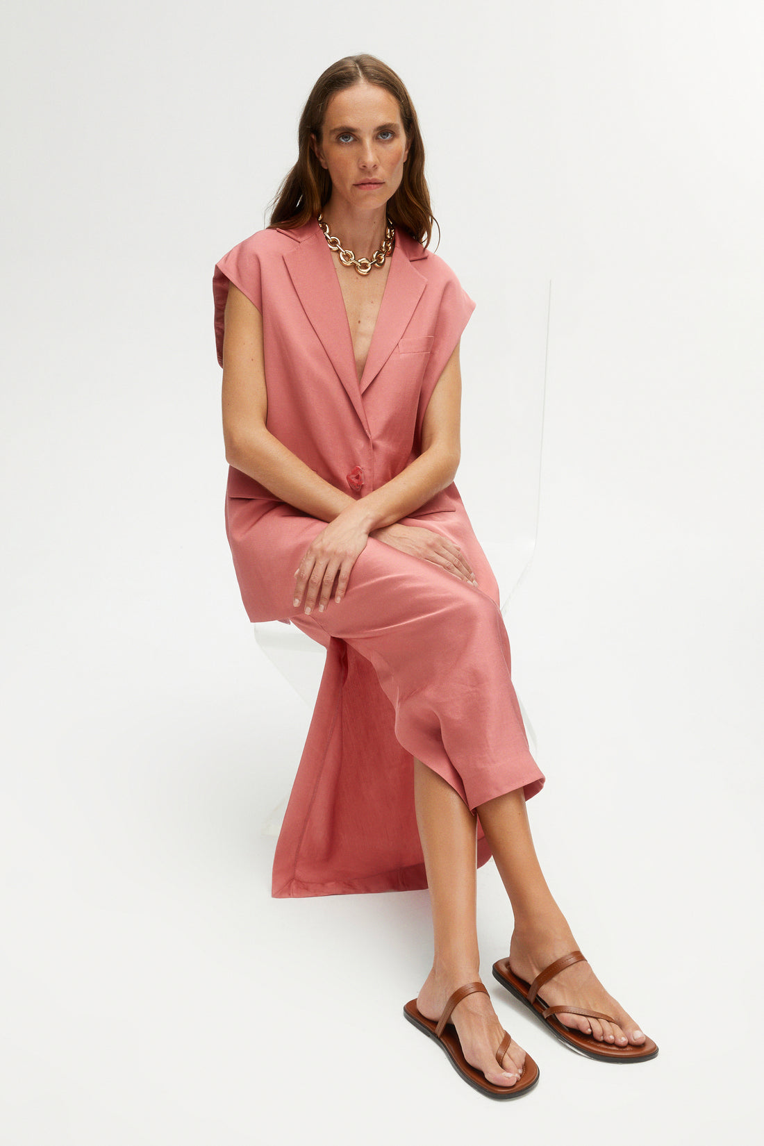 Midi Skirt with Slits (Final Sale)