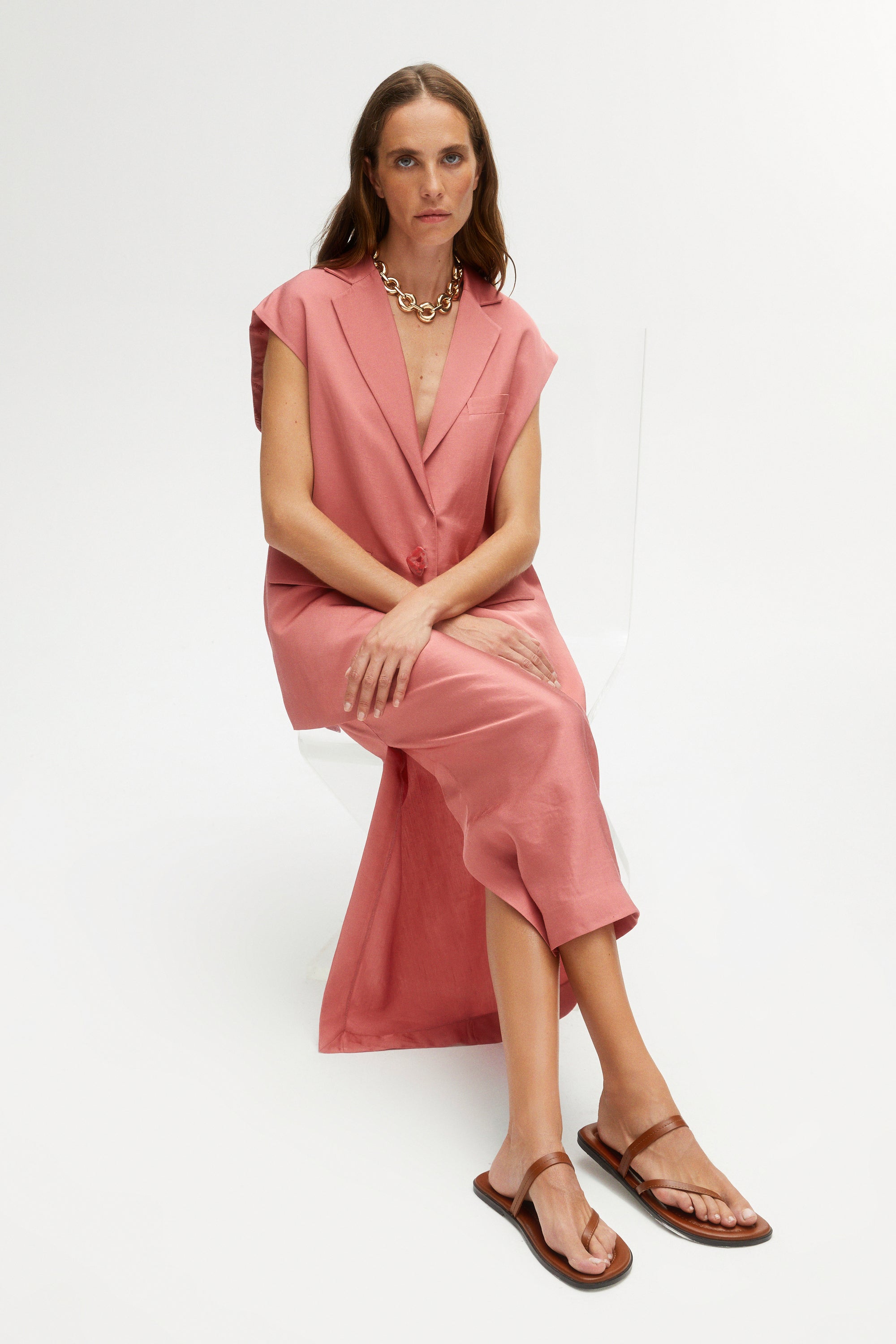 Midi Skirt with Slits (Final Sale)