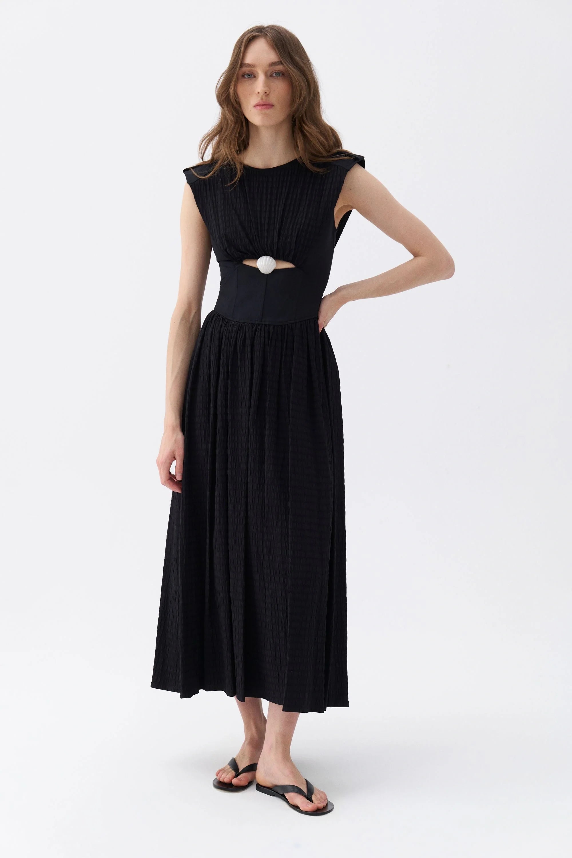 Seashell Acssesorized Cut-Out Dress (Final Sale)