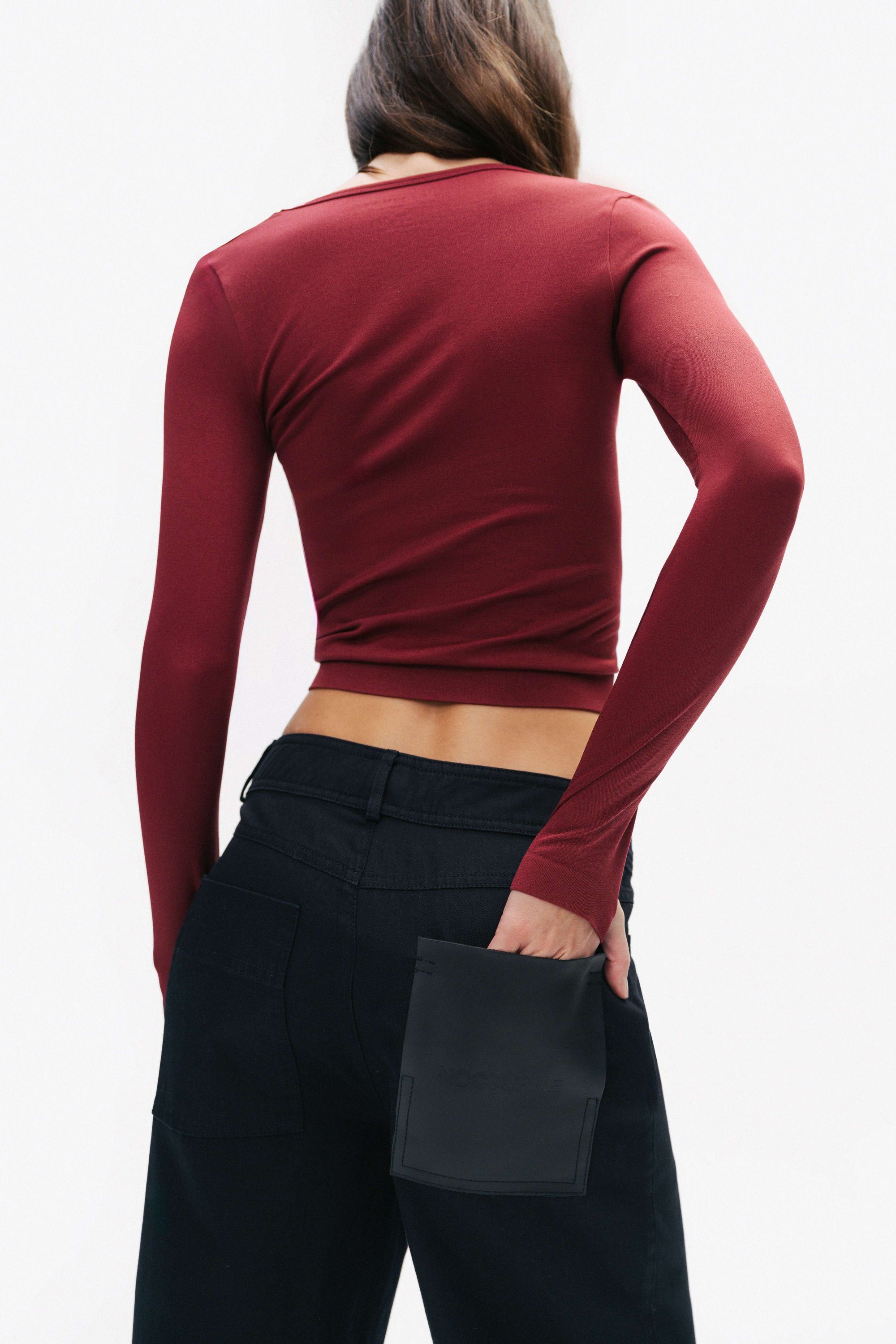 Crew Neck Knit Blouse (Final Sale)