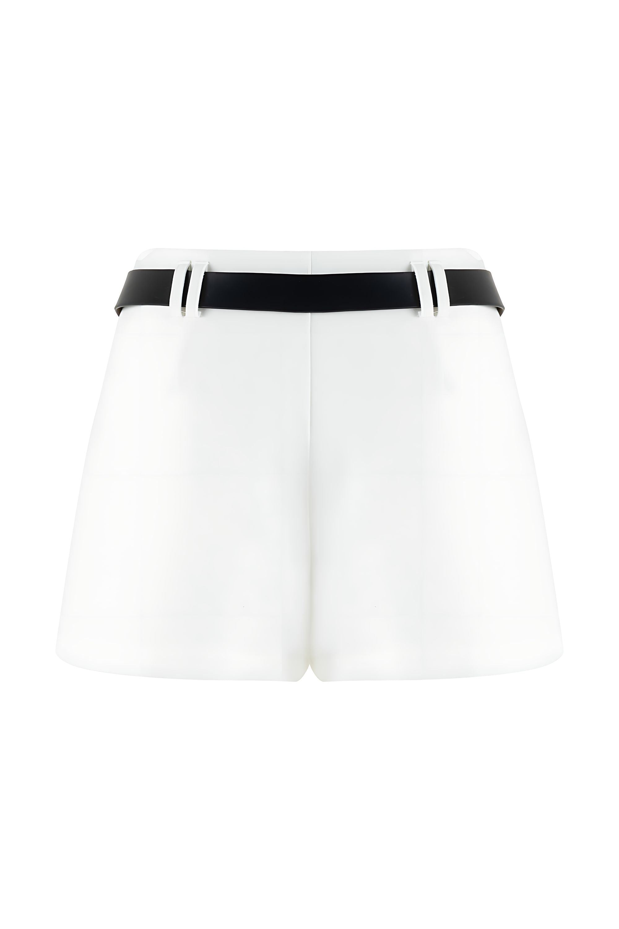 Leather Belted Mini Skirt (Final Sale)