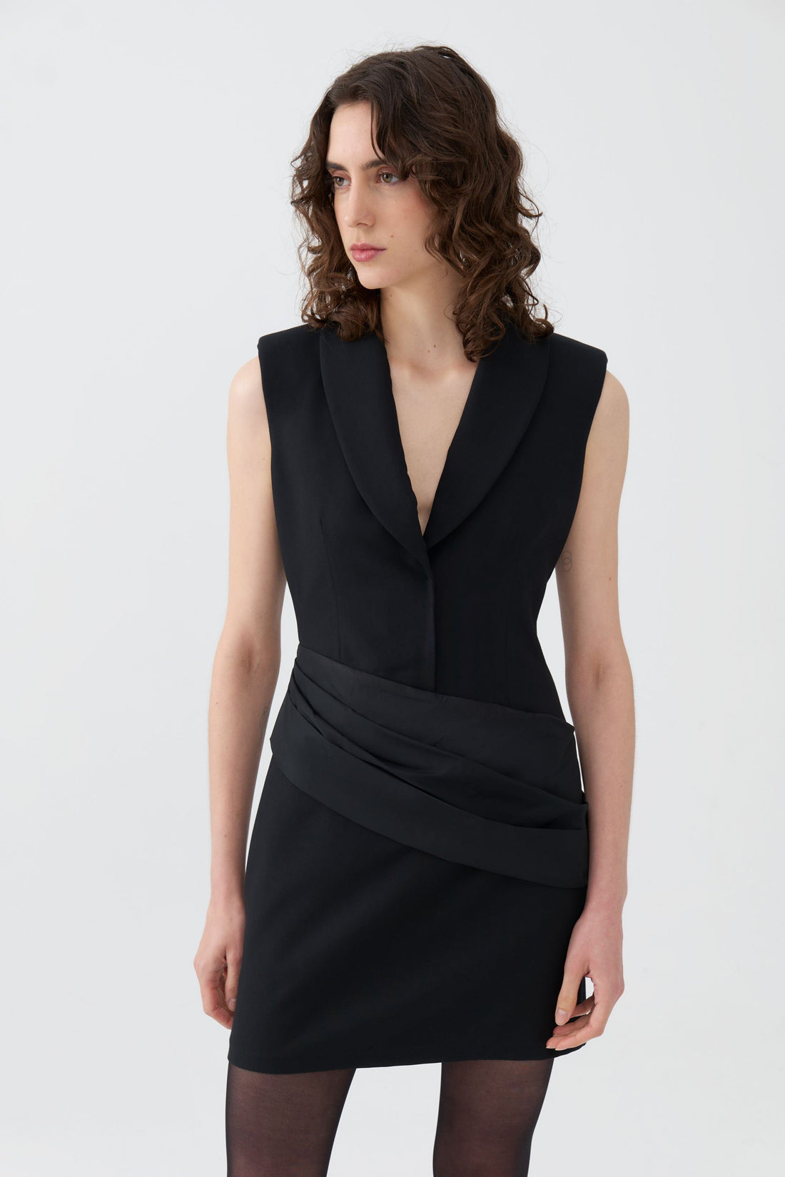 Shoulder Pad Mini Dress (Final Sale)