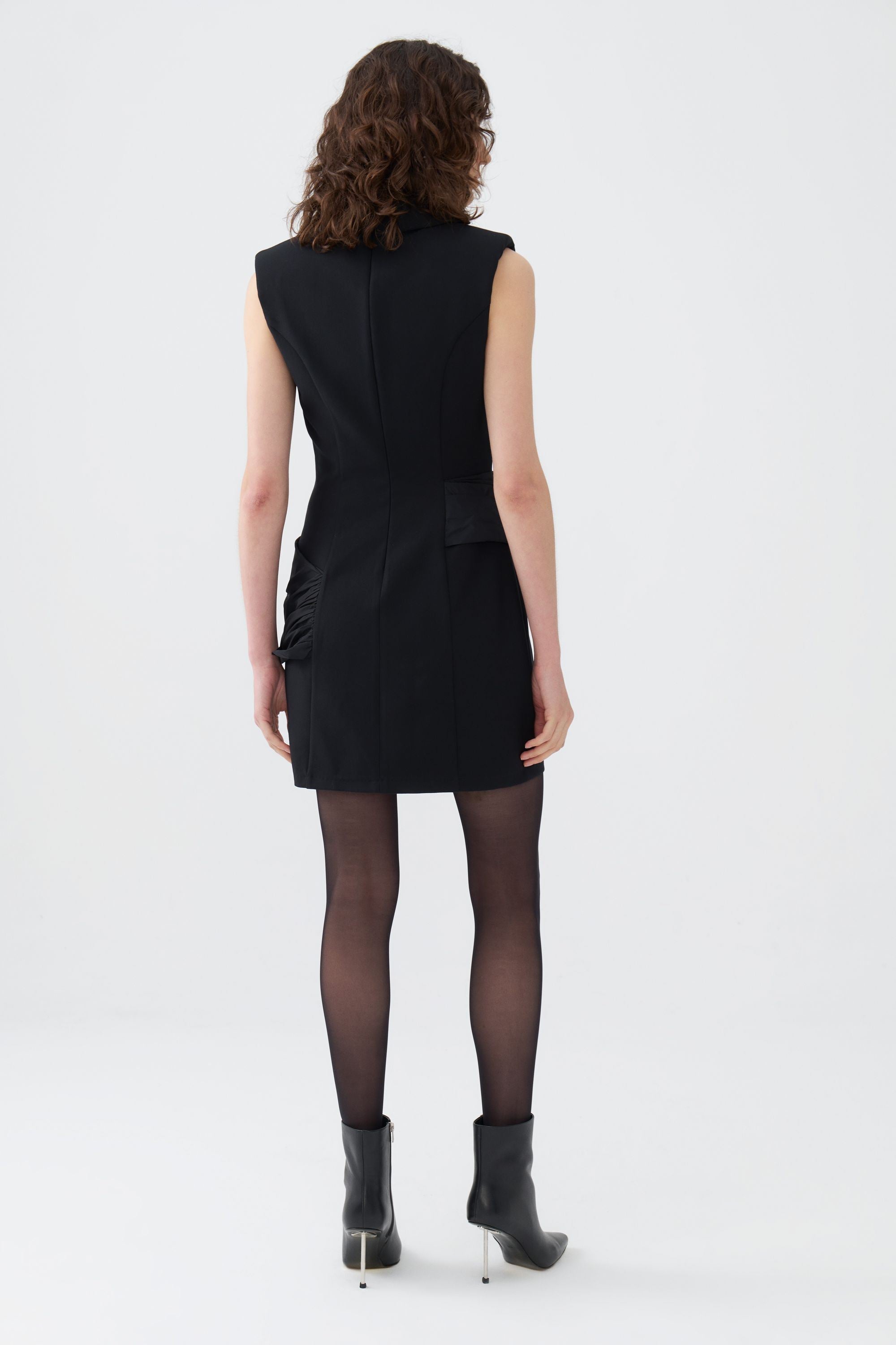 Shoulder Pad Mini Dress (Final Sale)