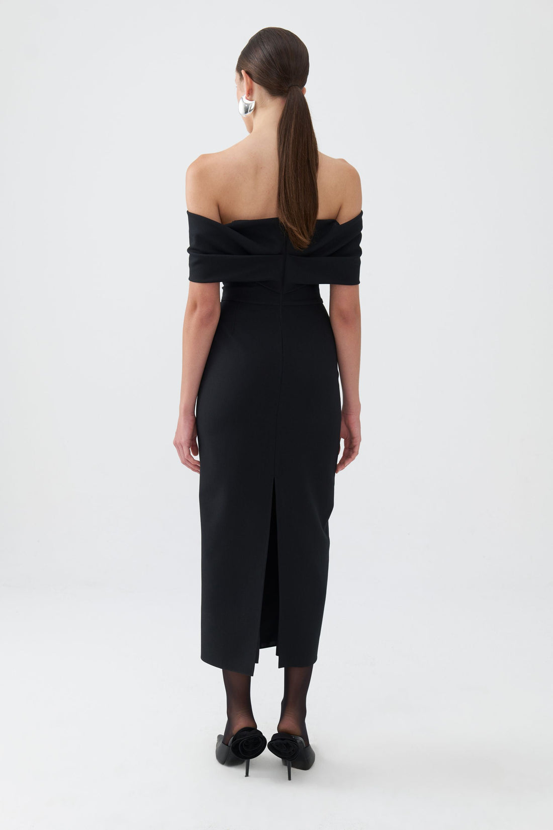 Off-The-Shoulder Midi Dress (Final Sale)