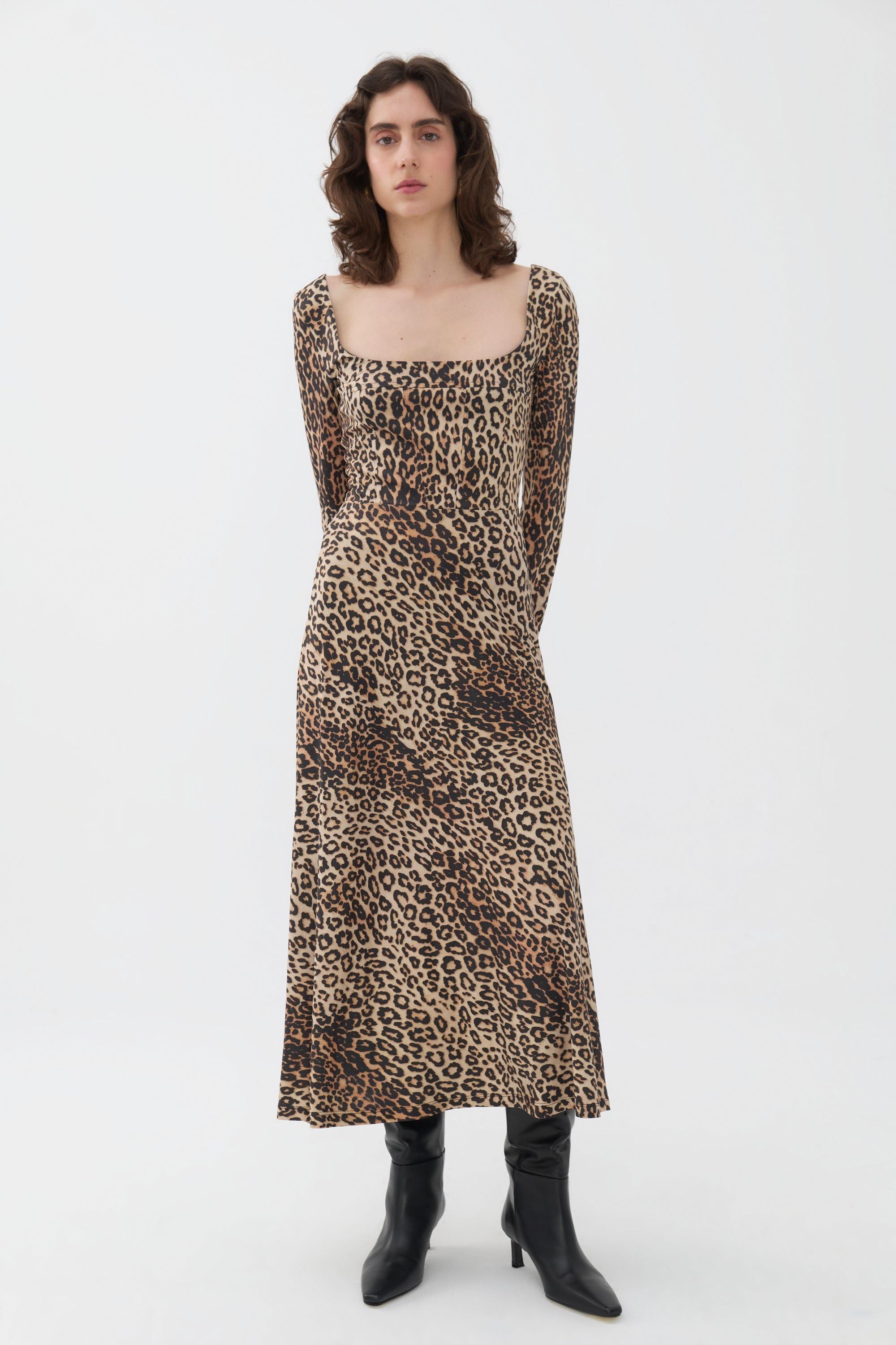 Square Neck Midi Dress (Final Sale)