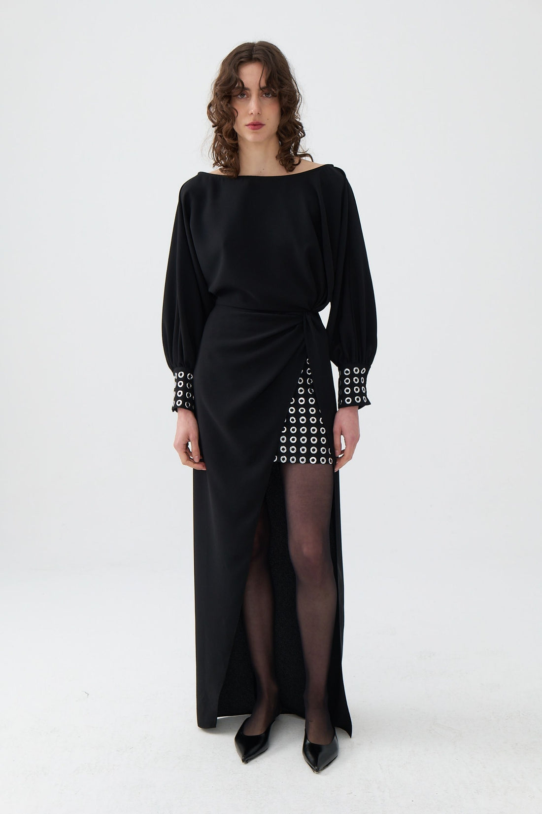 Knot Front Long Dress (Final Sale)