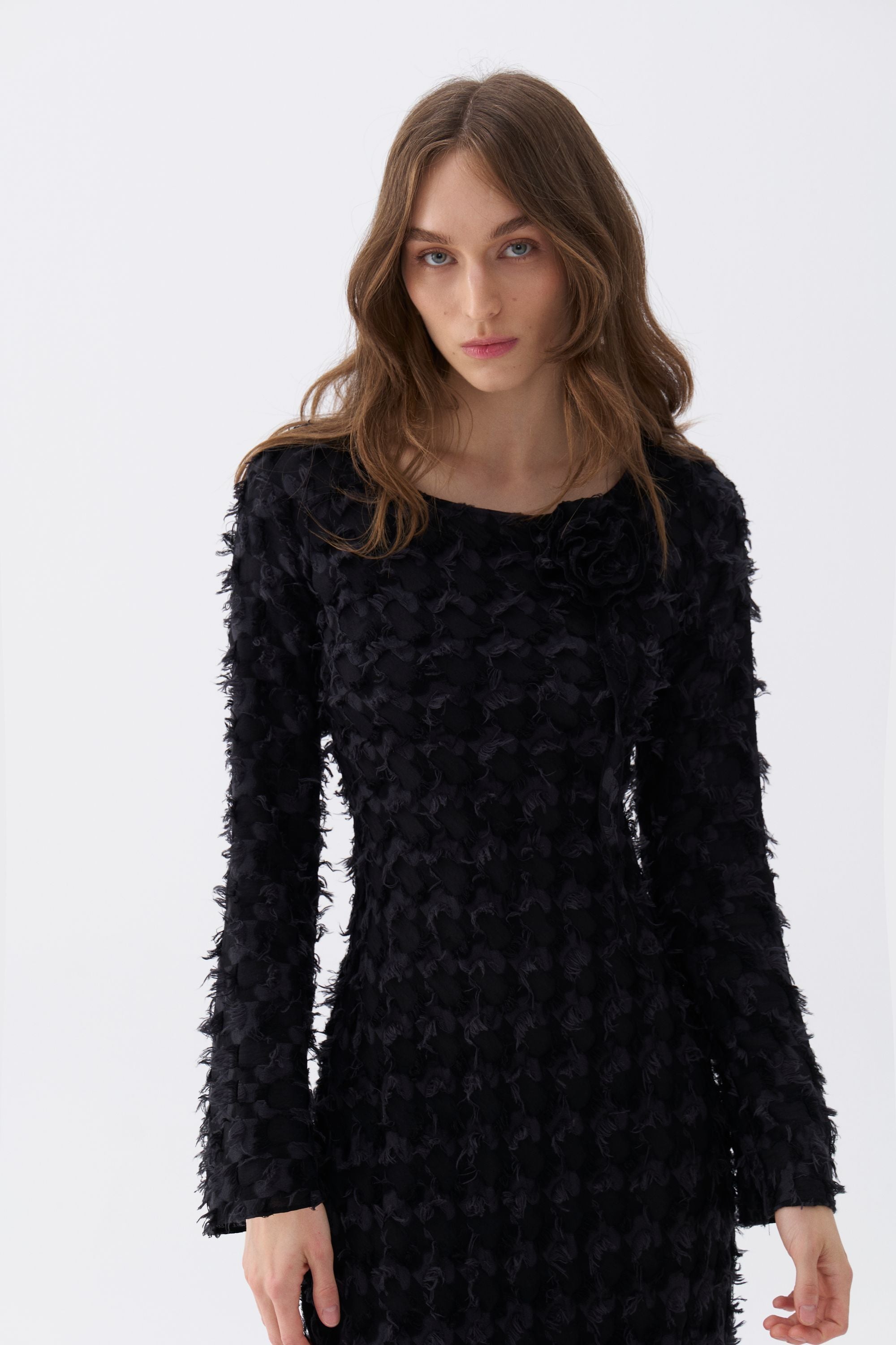 Backless Long Sleeve Maxi Dress (Final Sale)