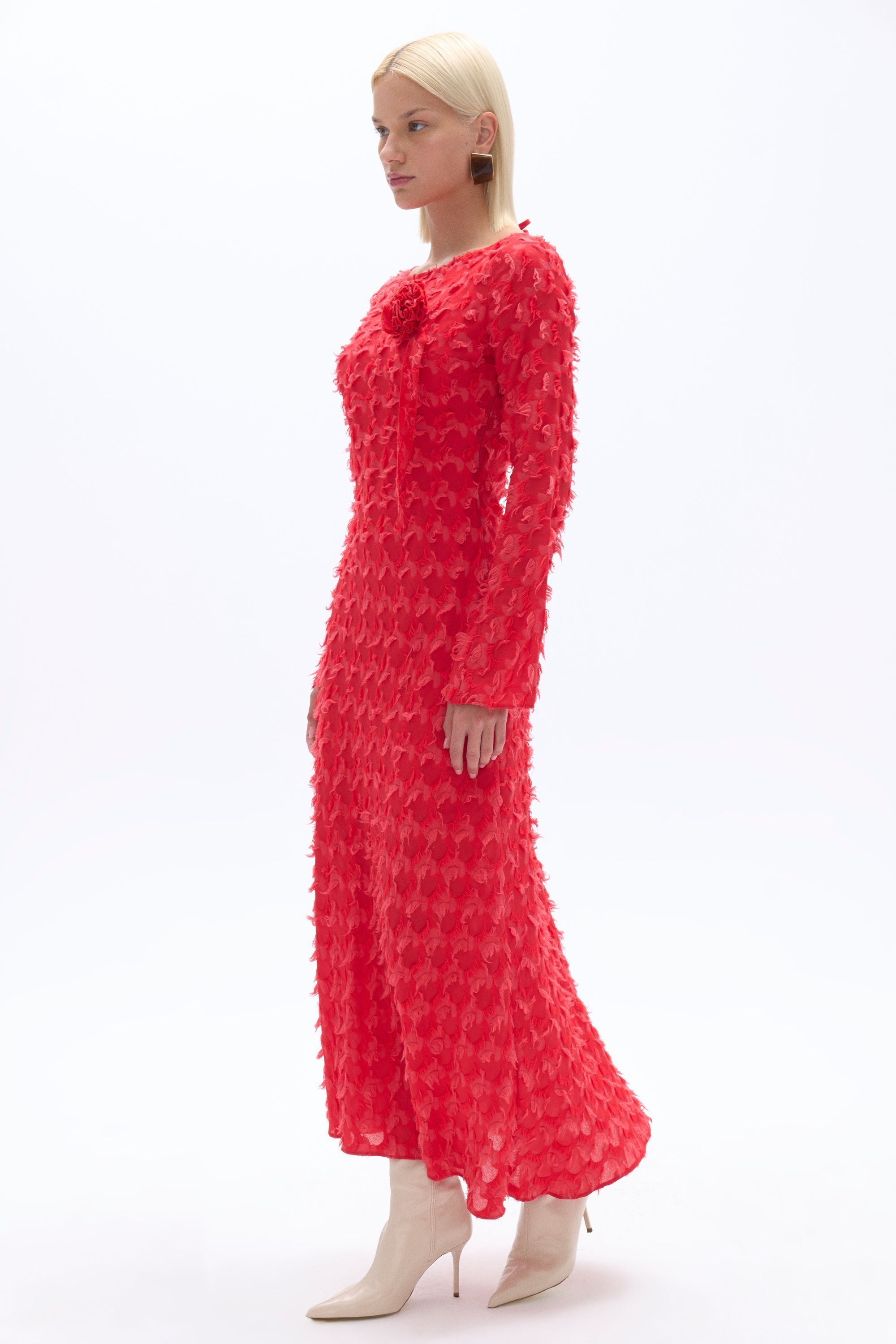 Backless Long Sleeve Maxi Dress (Final Sale)