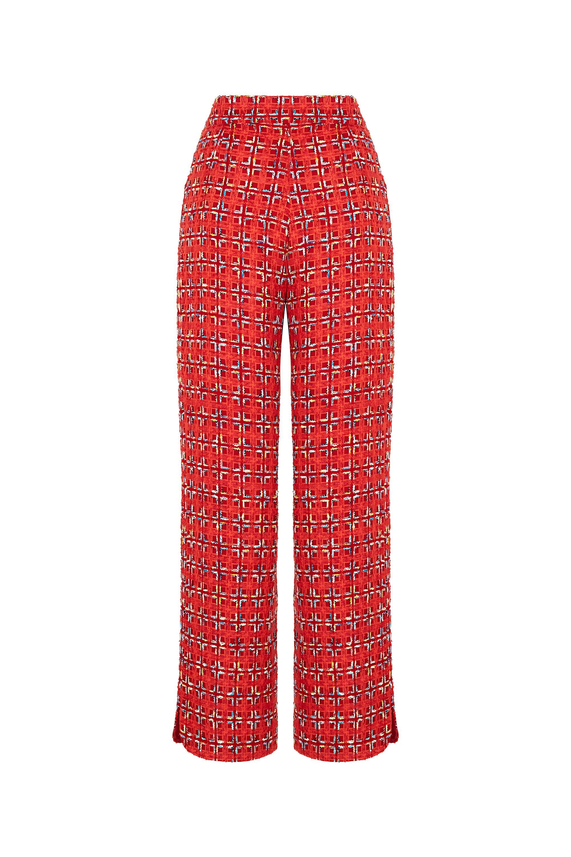 High-Waist Tweed Pants (Final Sale)