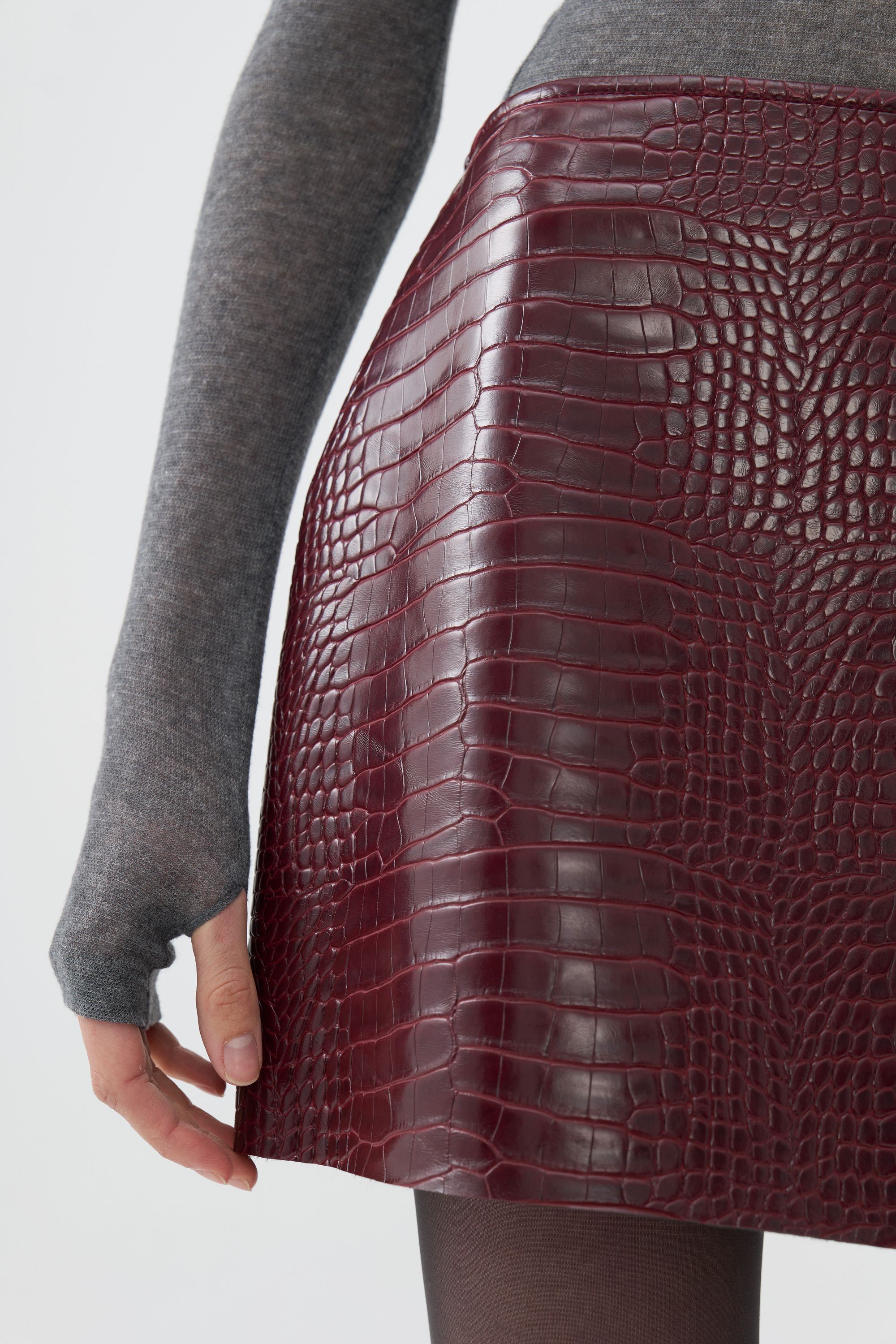 Faux Leather Mini Skirt (Final Sale)