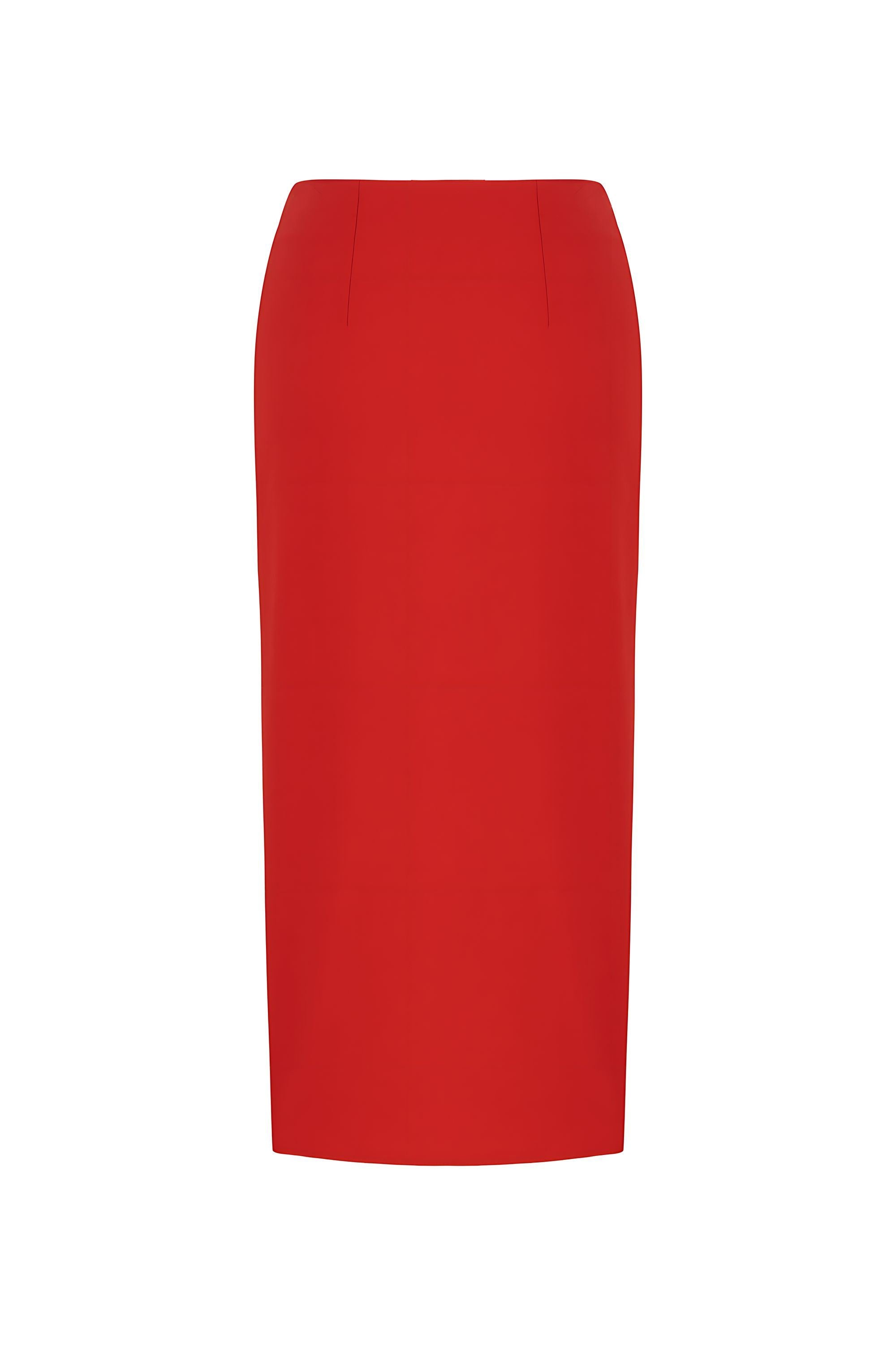 Pencil Skirt with Zipper Design (Final Sale)