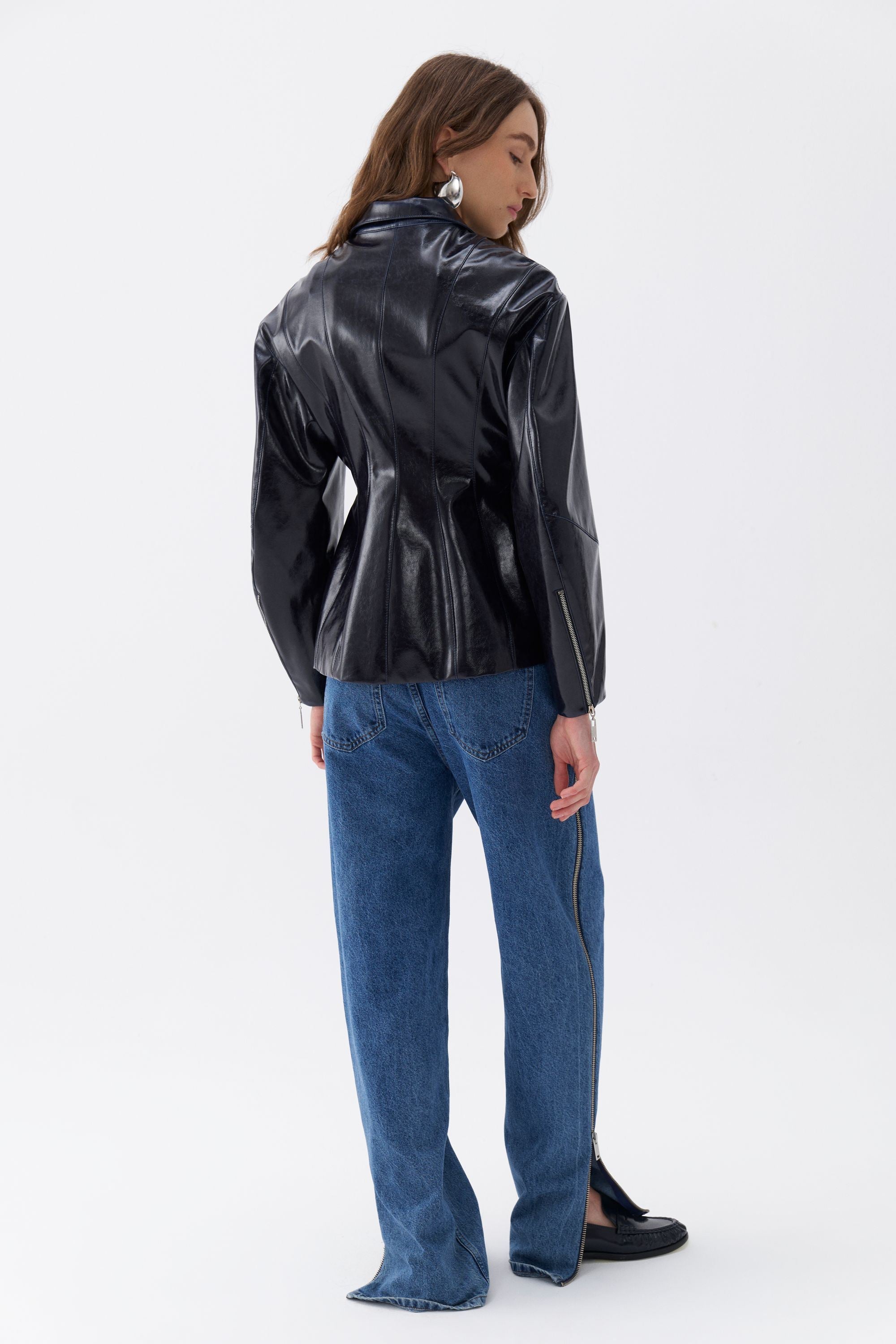 Faux Leather Jacket (Final Sale)