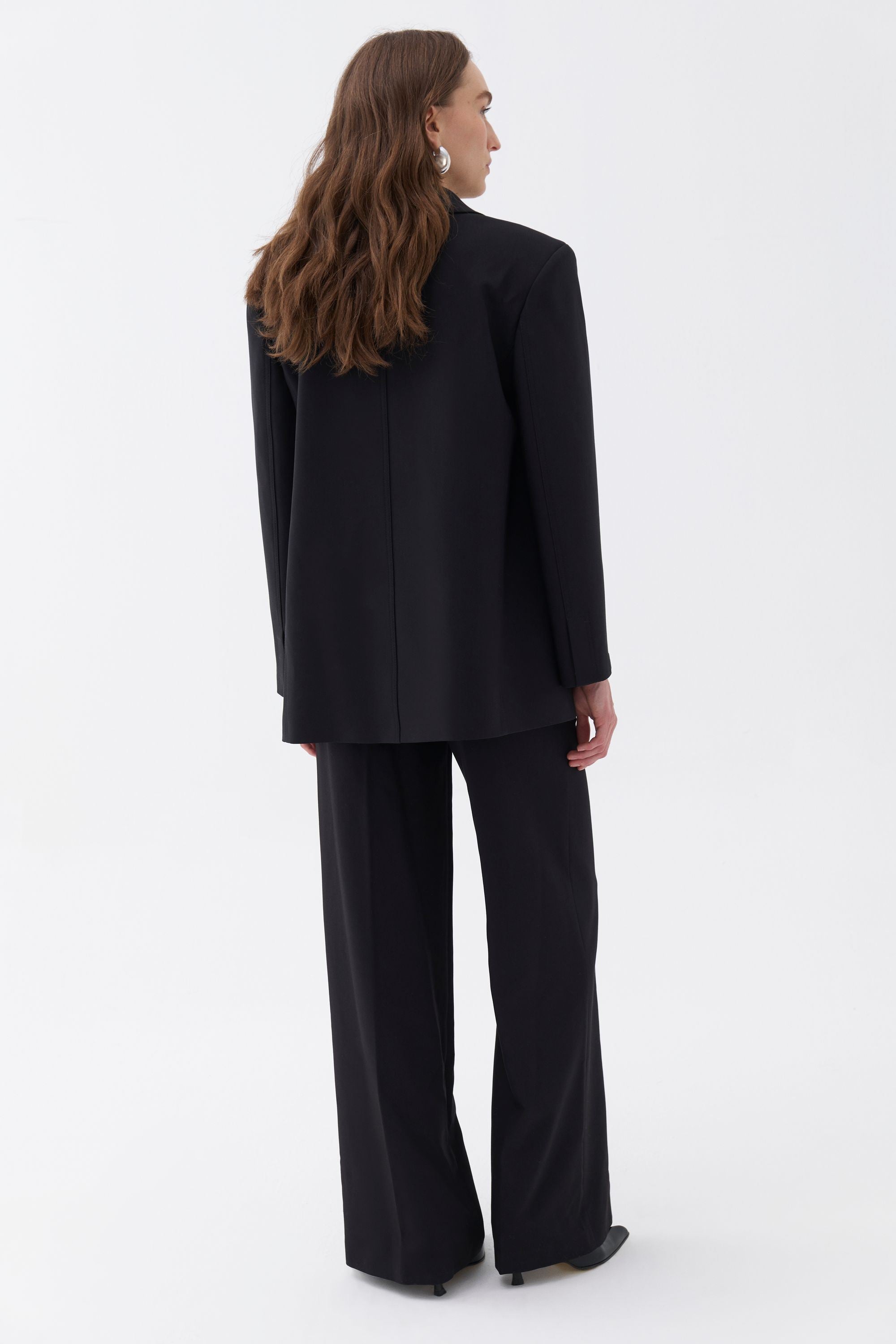 Padded Shoulder Blazer Jacket (Final Sale)