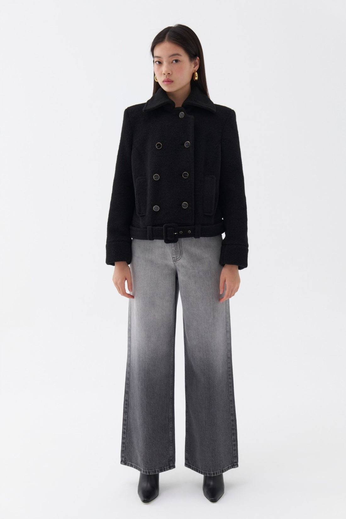 Shoulder Pad Short Coat (Final Sale)