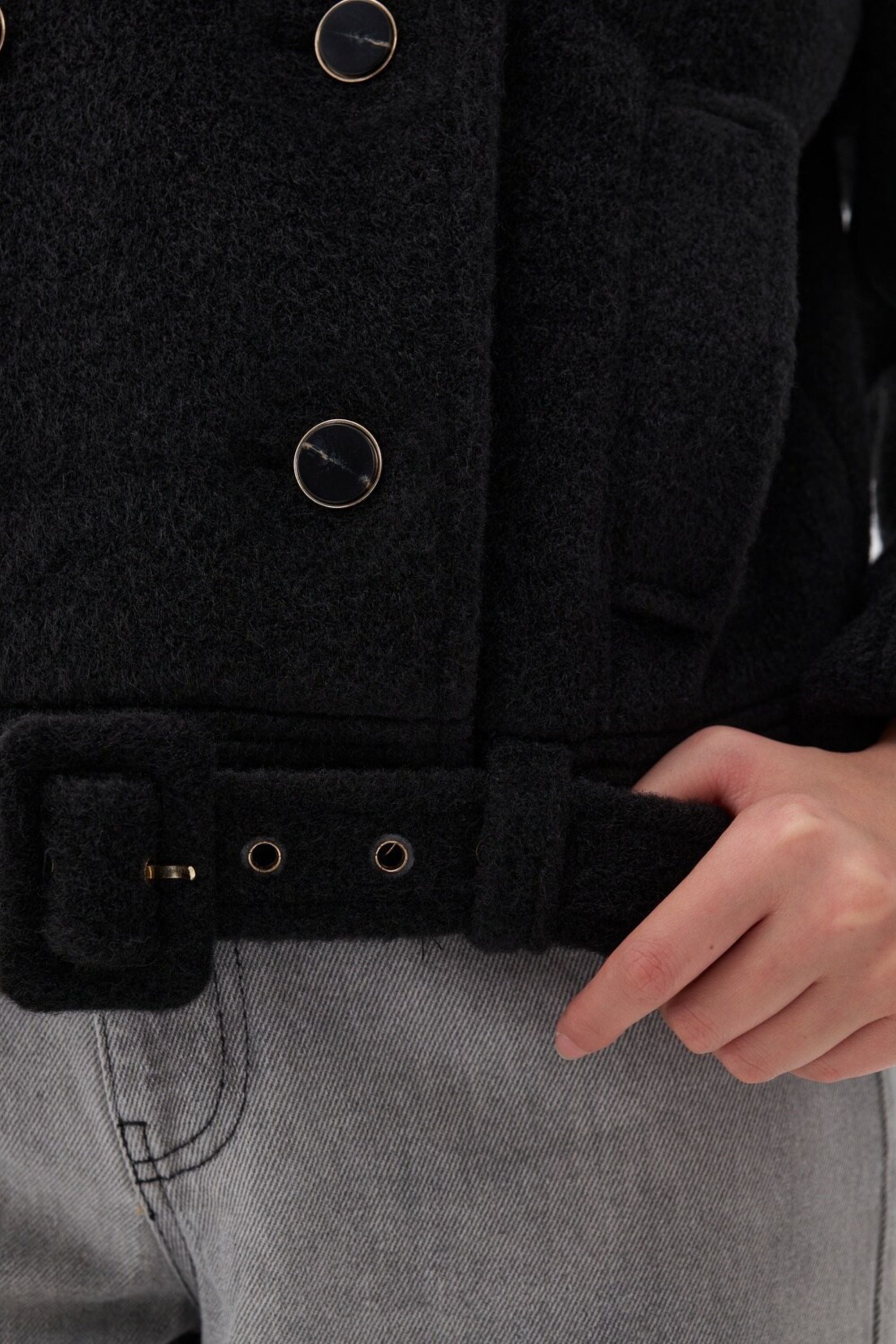 Shoulder Pad Short Coat (Final Sale)