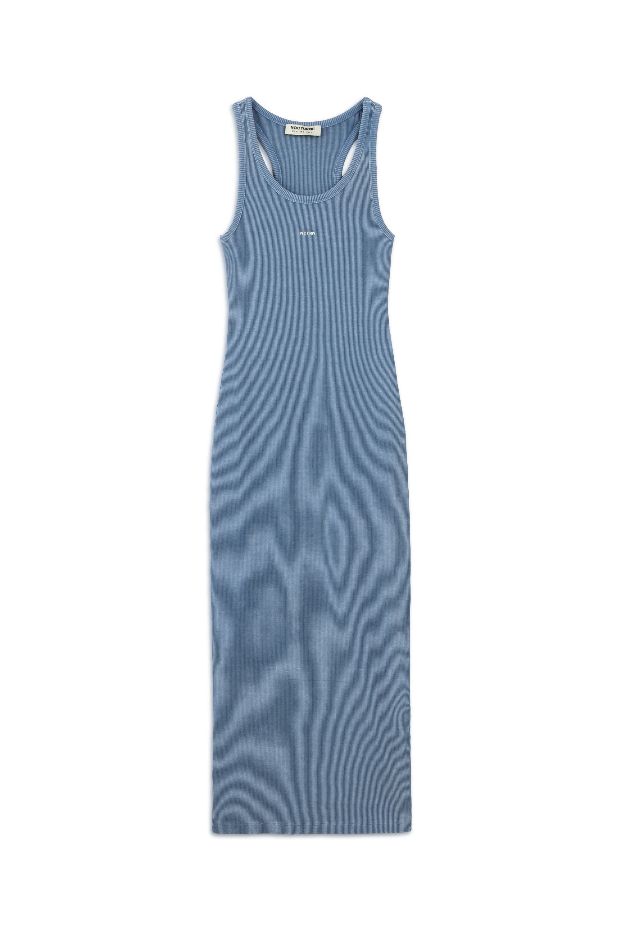 Blue Maxi Bodycone Dress
