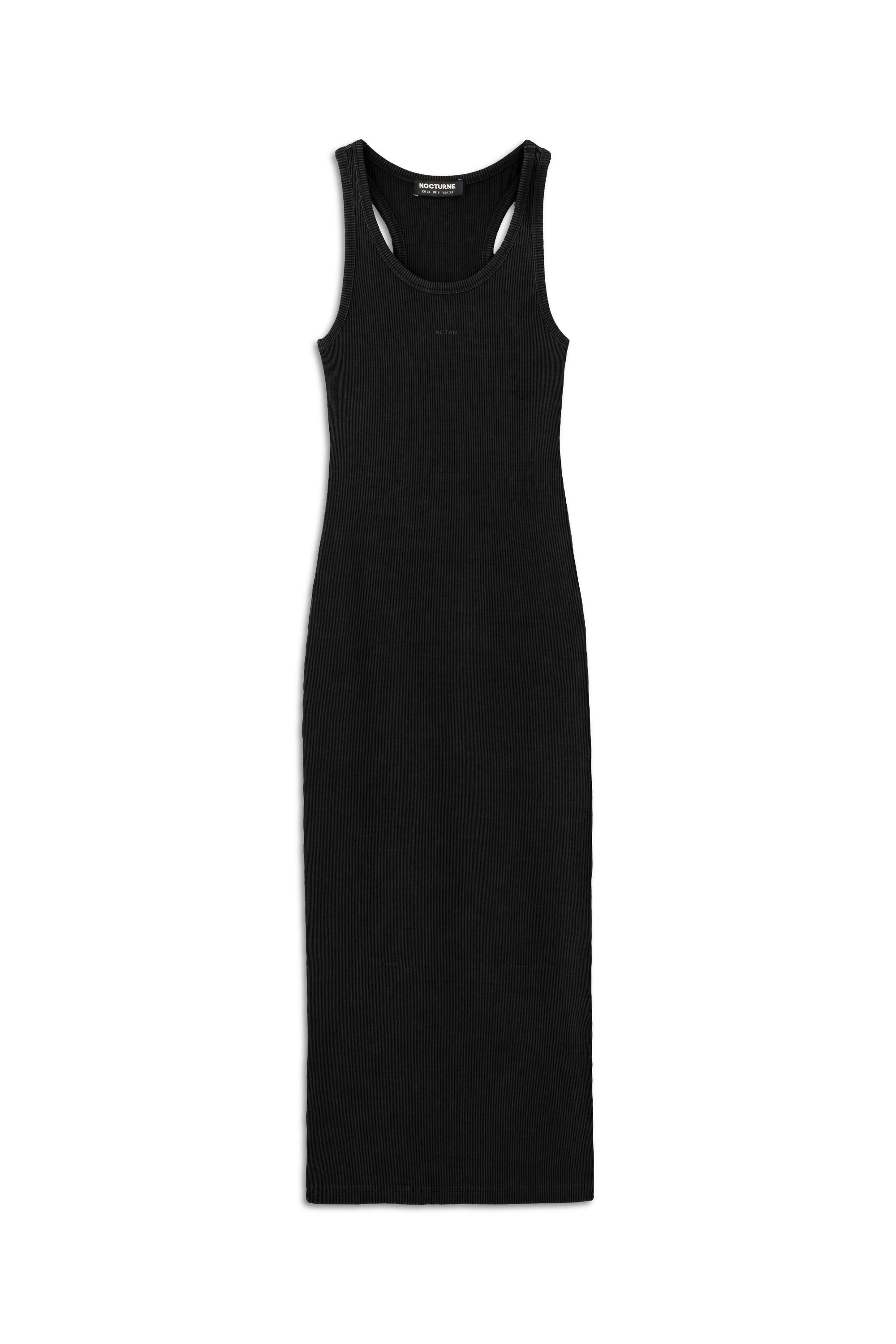 Black Printed Detail Maxi Bodycon Dress