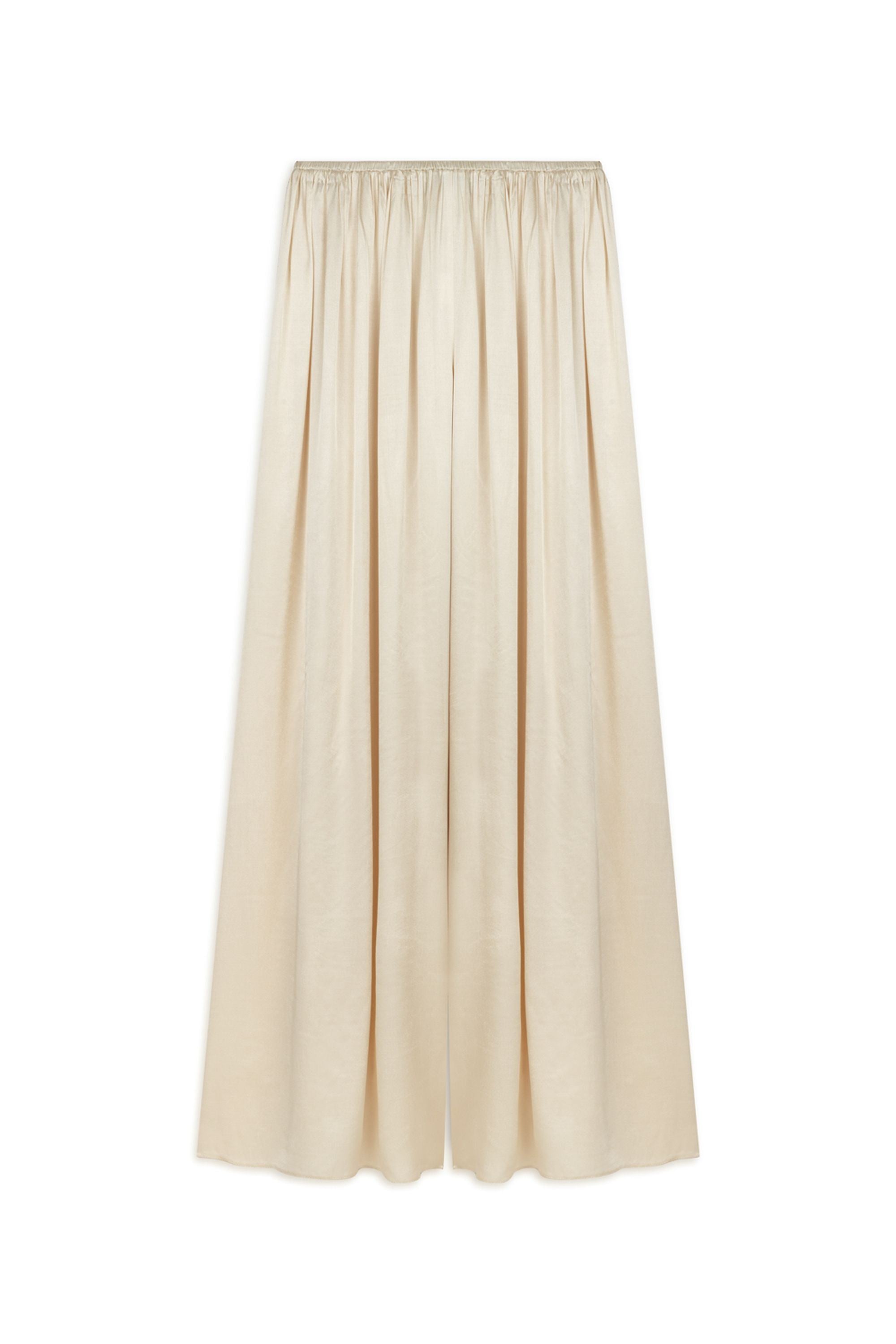 Powder Pink Flowy Wide-Leg Pants