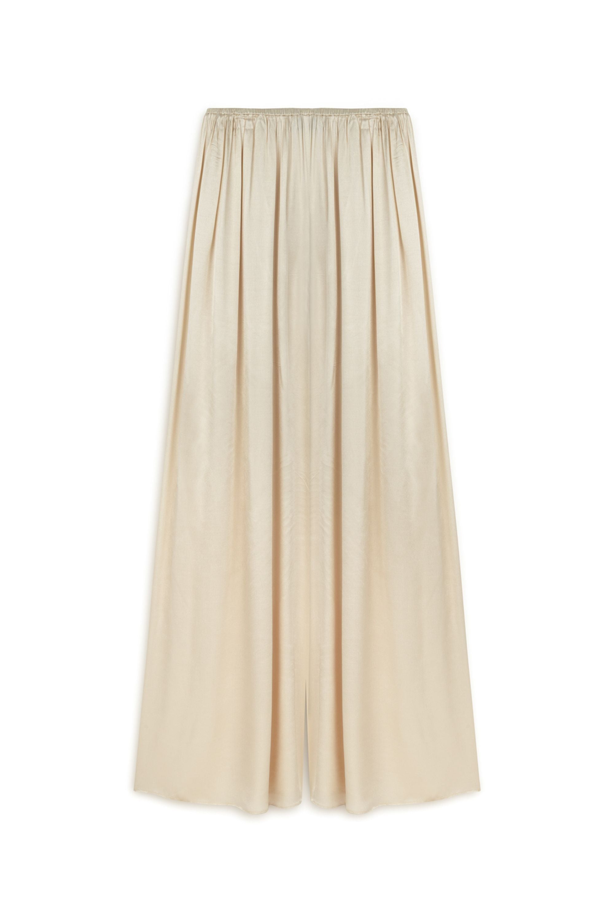 Powder Pink Flowy Wide-Leg Pants