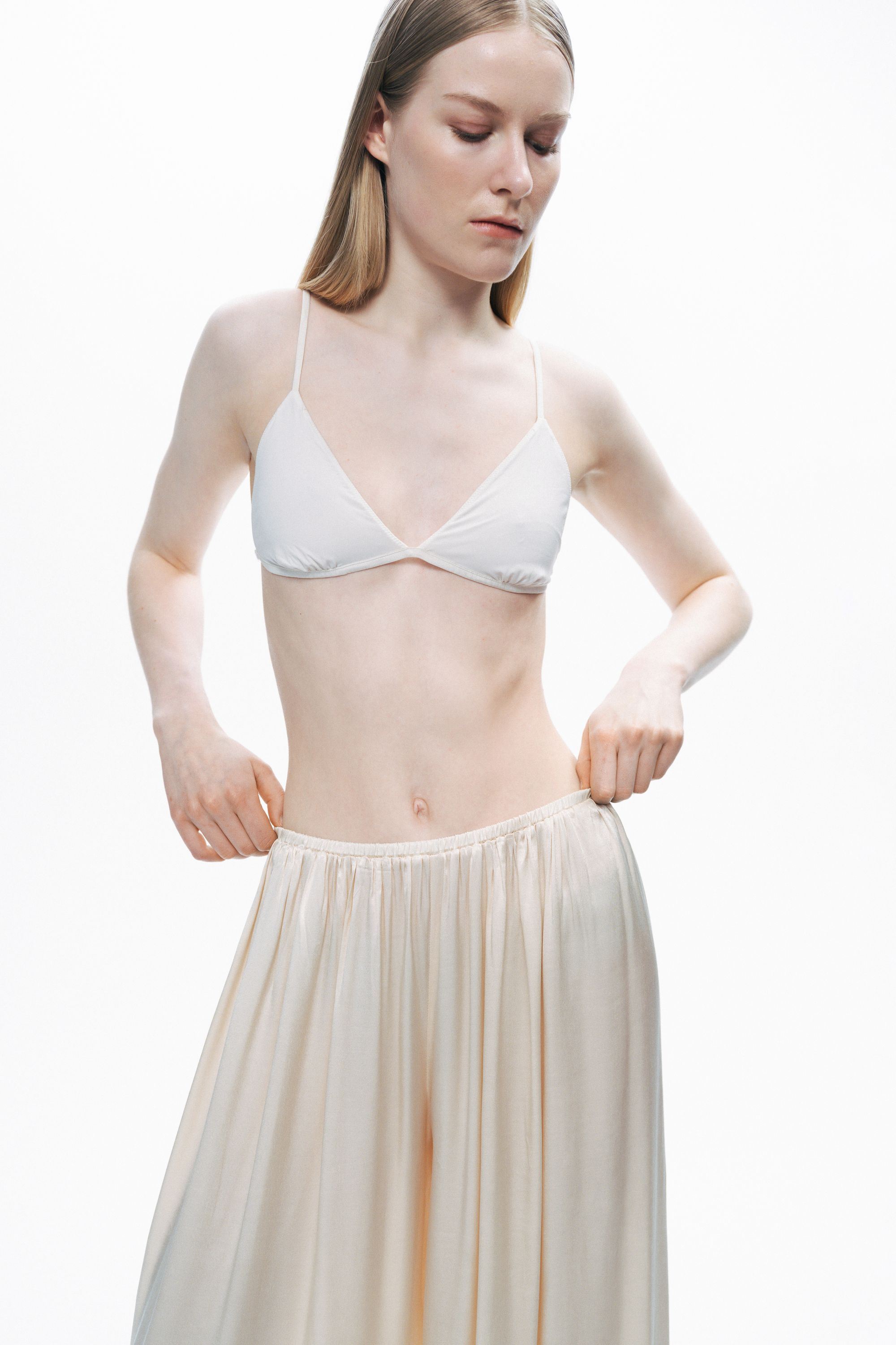 Powder Pink Flowy Wide-Leg Pants