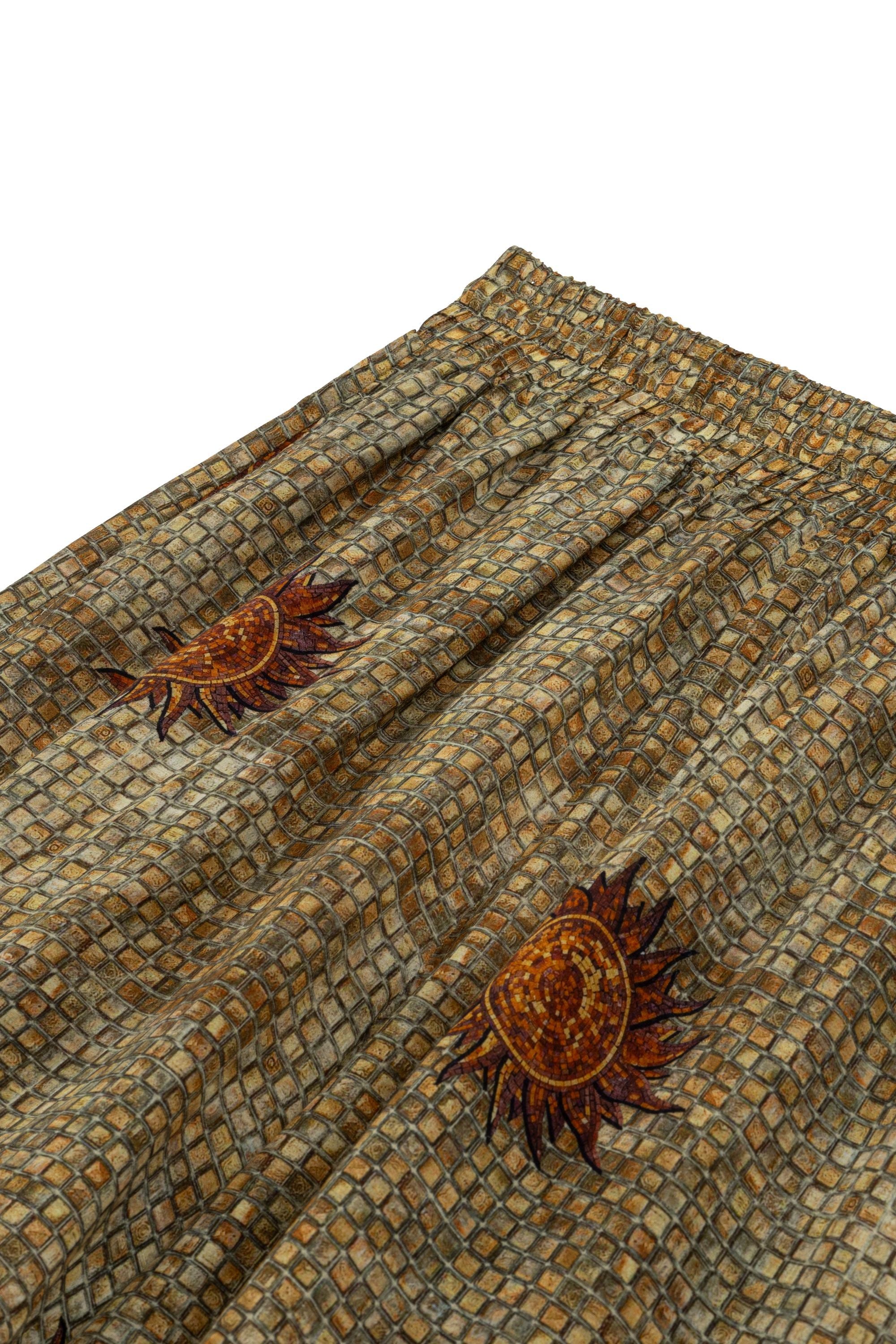 Patterned Mini Shorts