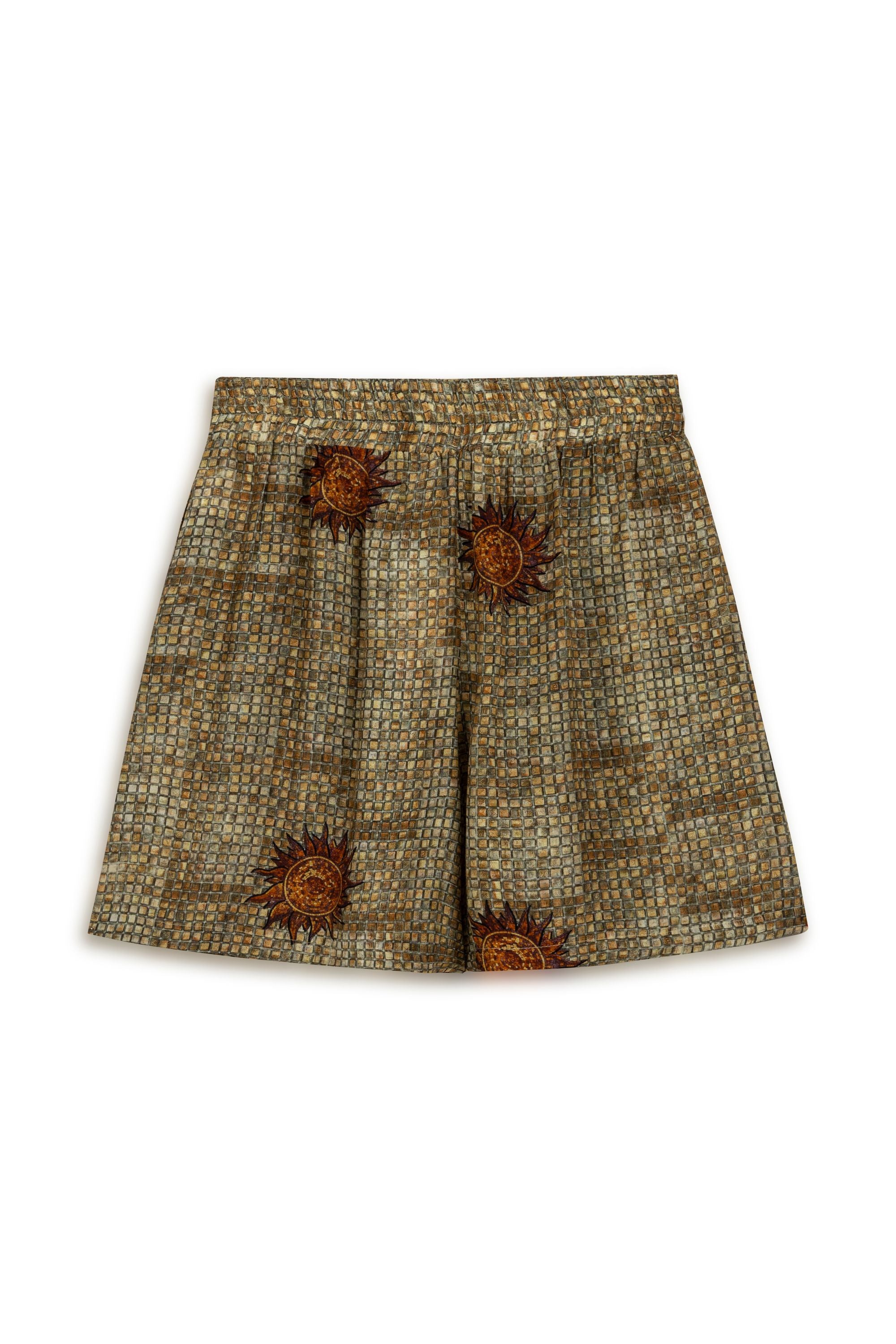 Patterned Mini Shorts