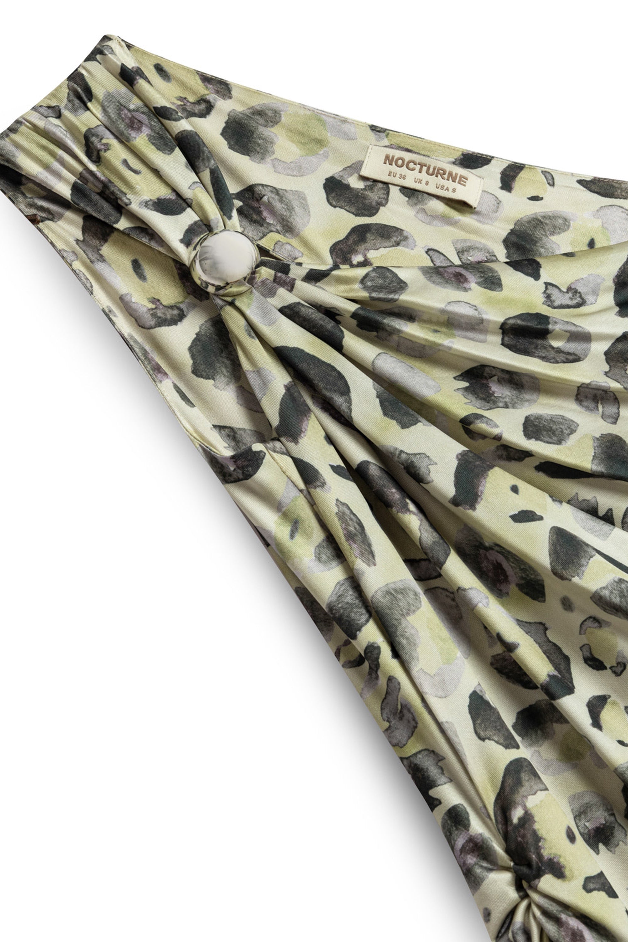 One Shoulder Printed Maxi Dress