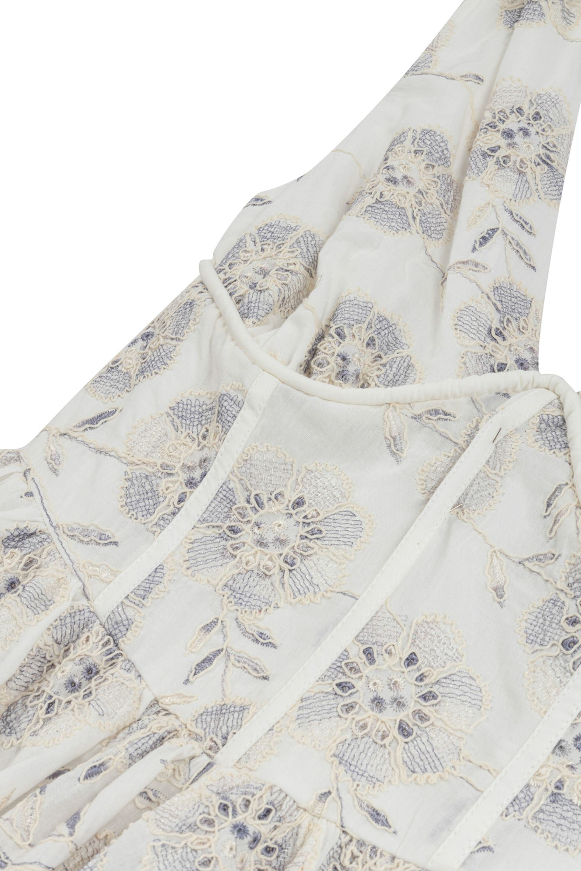 Corset Look Broderie Mini Dress