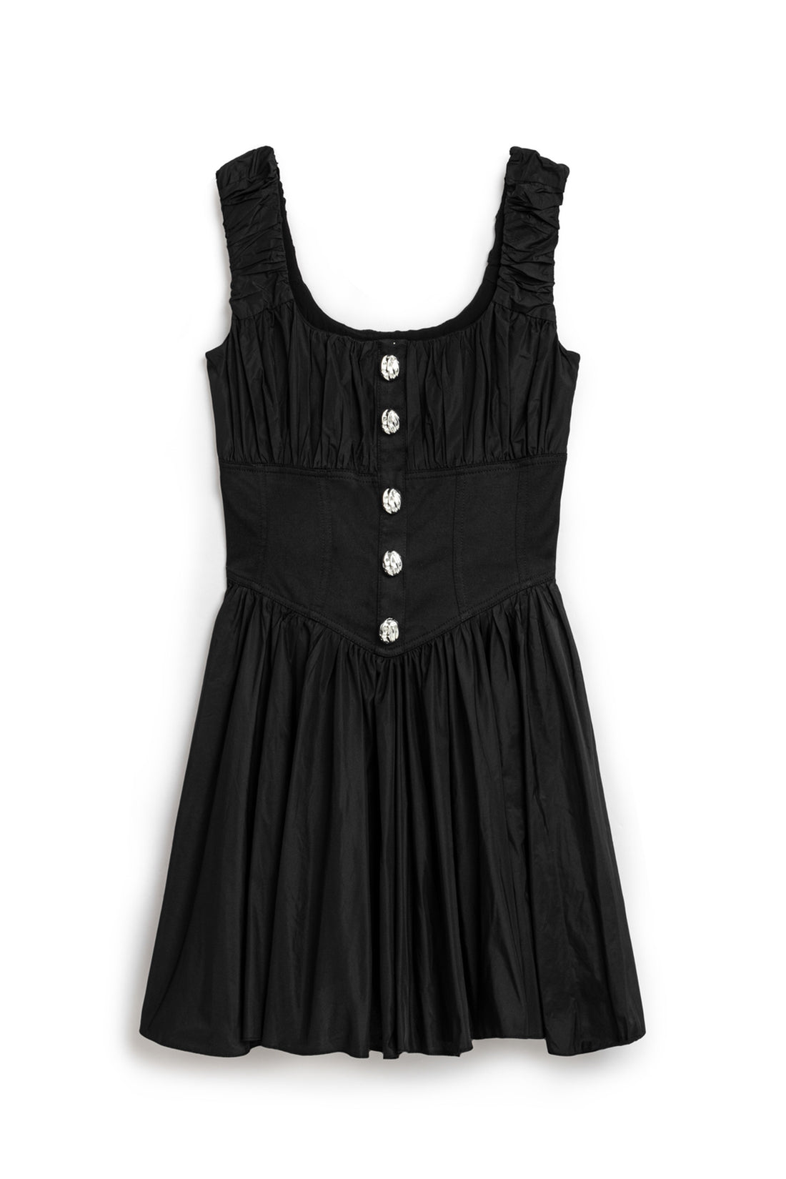 Black Corset Design Mini Dress