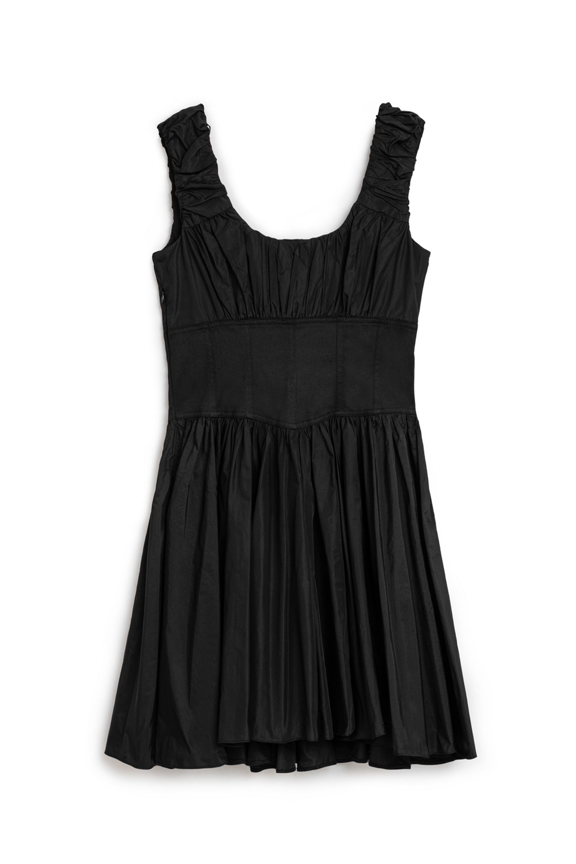 Black Corset Design Mini Dress