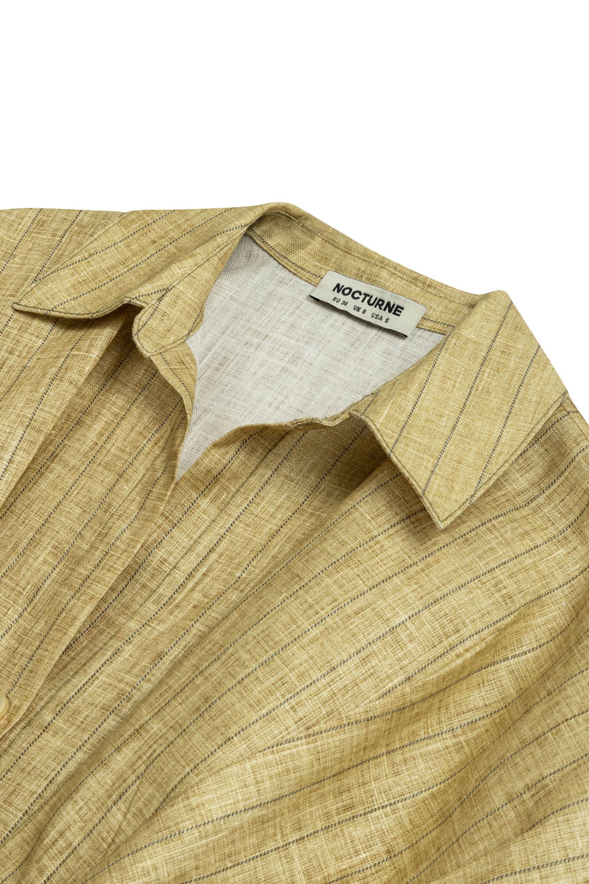 Linen Mini Shirt Dress