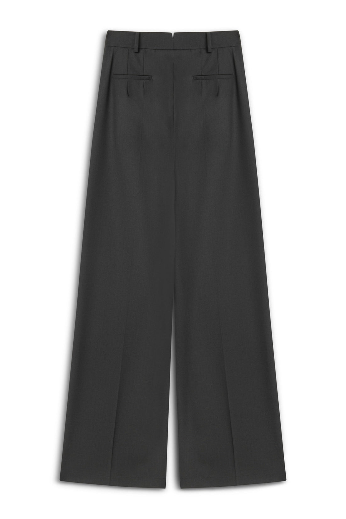 Black Double-Pleated Trousers