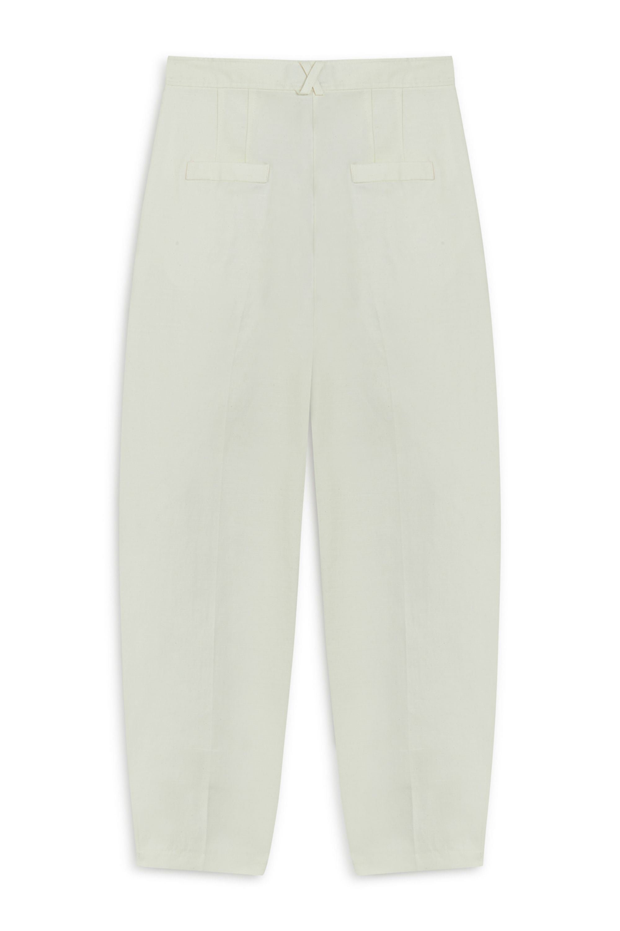 Ecru Balloon Cut Pants
