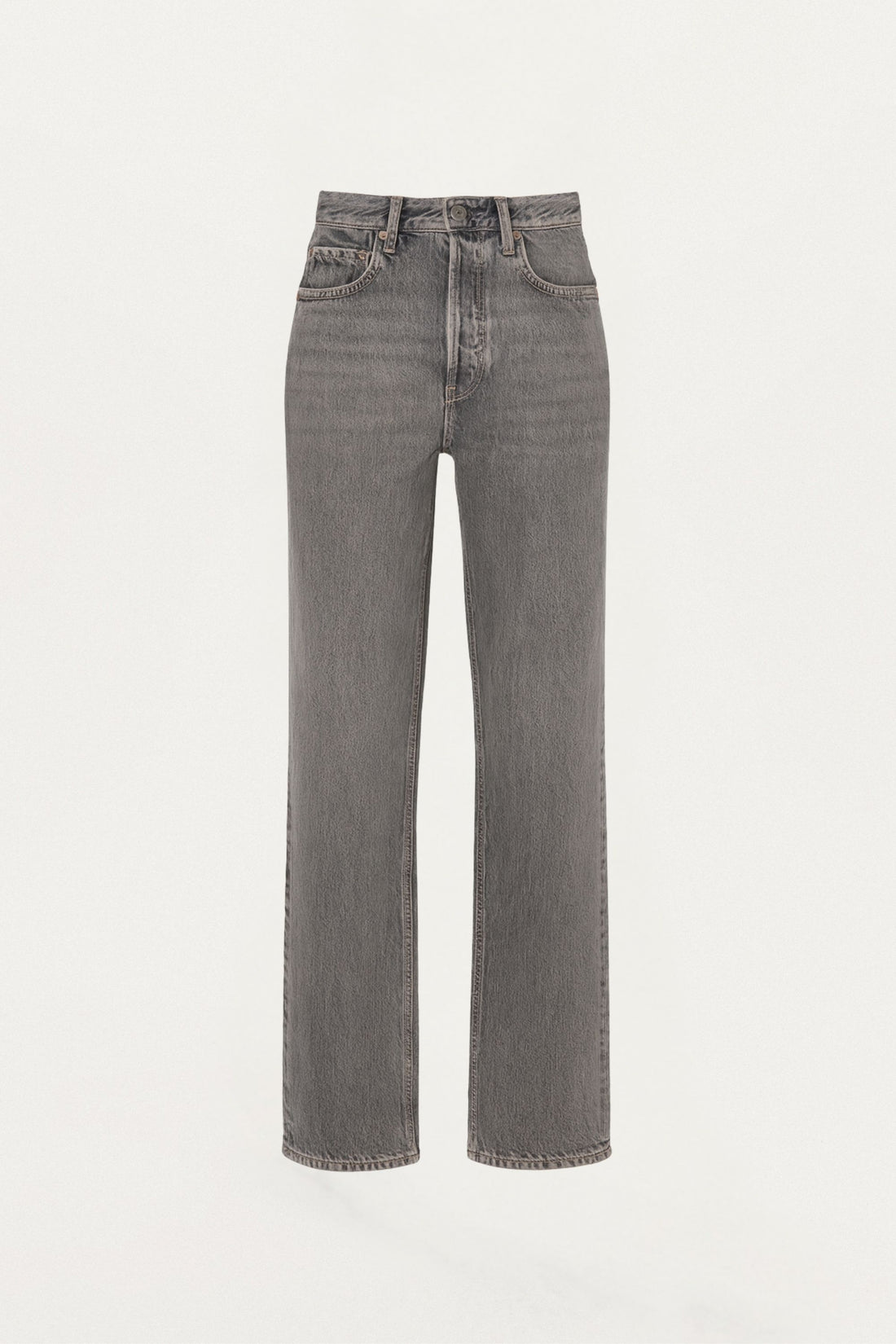 Washed Straight-Leg Jeans