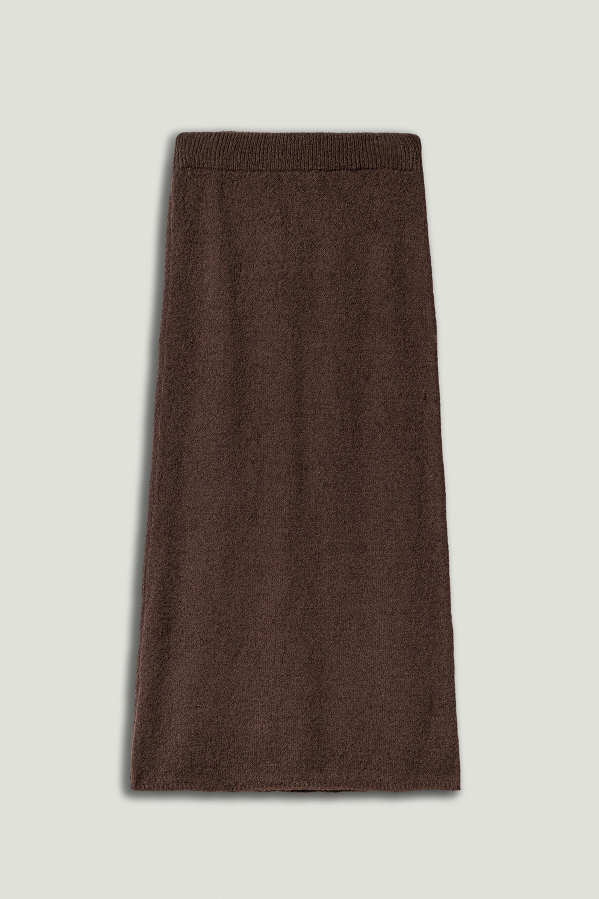 Embellished Ribbed Knit Maxi Skirt