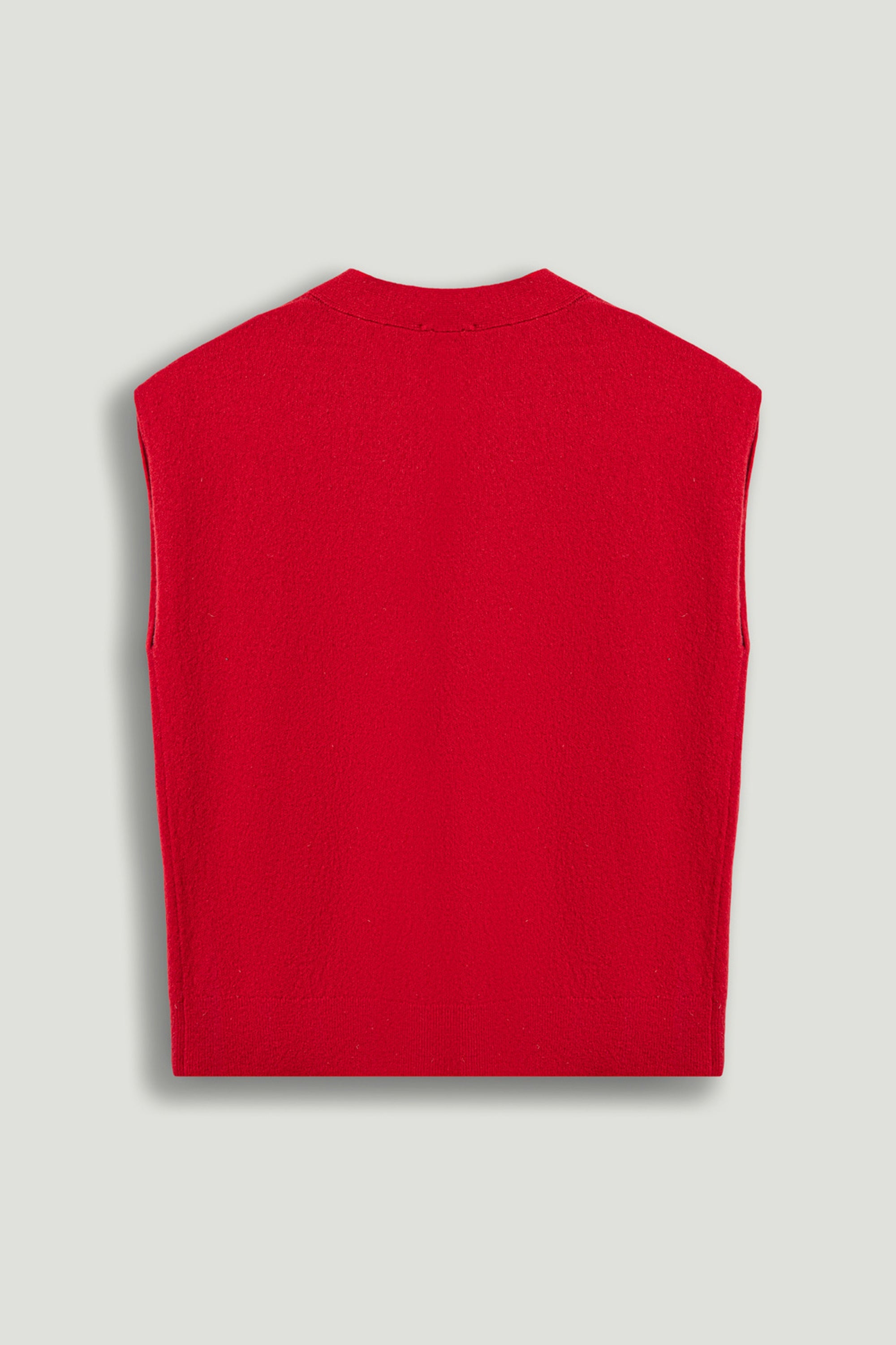 Embellished V-Neck Knit Sweater Vest