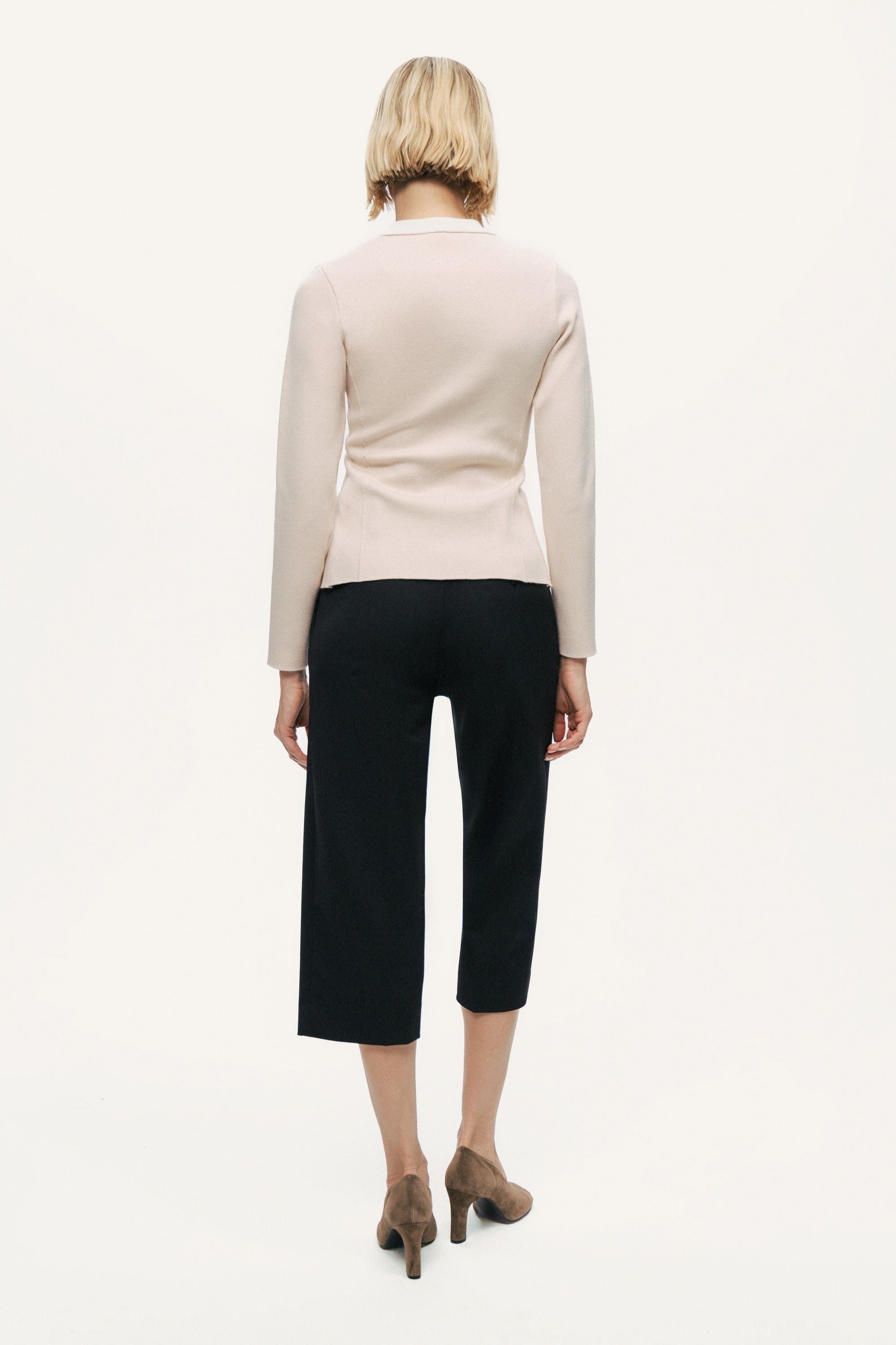 Asymmetric Cape Knit Cardigan