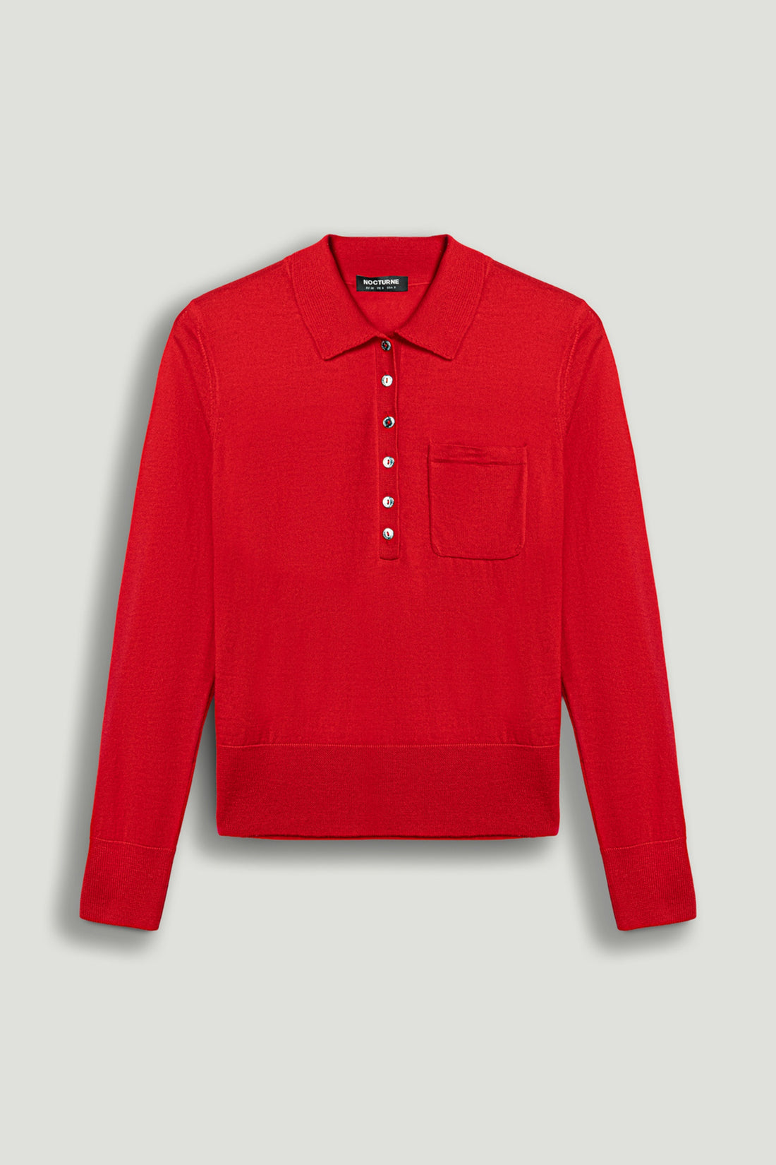 Relaxed Polo Knit Sweater