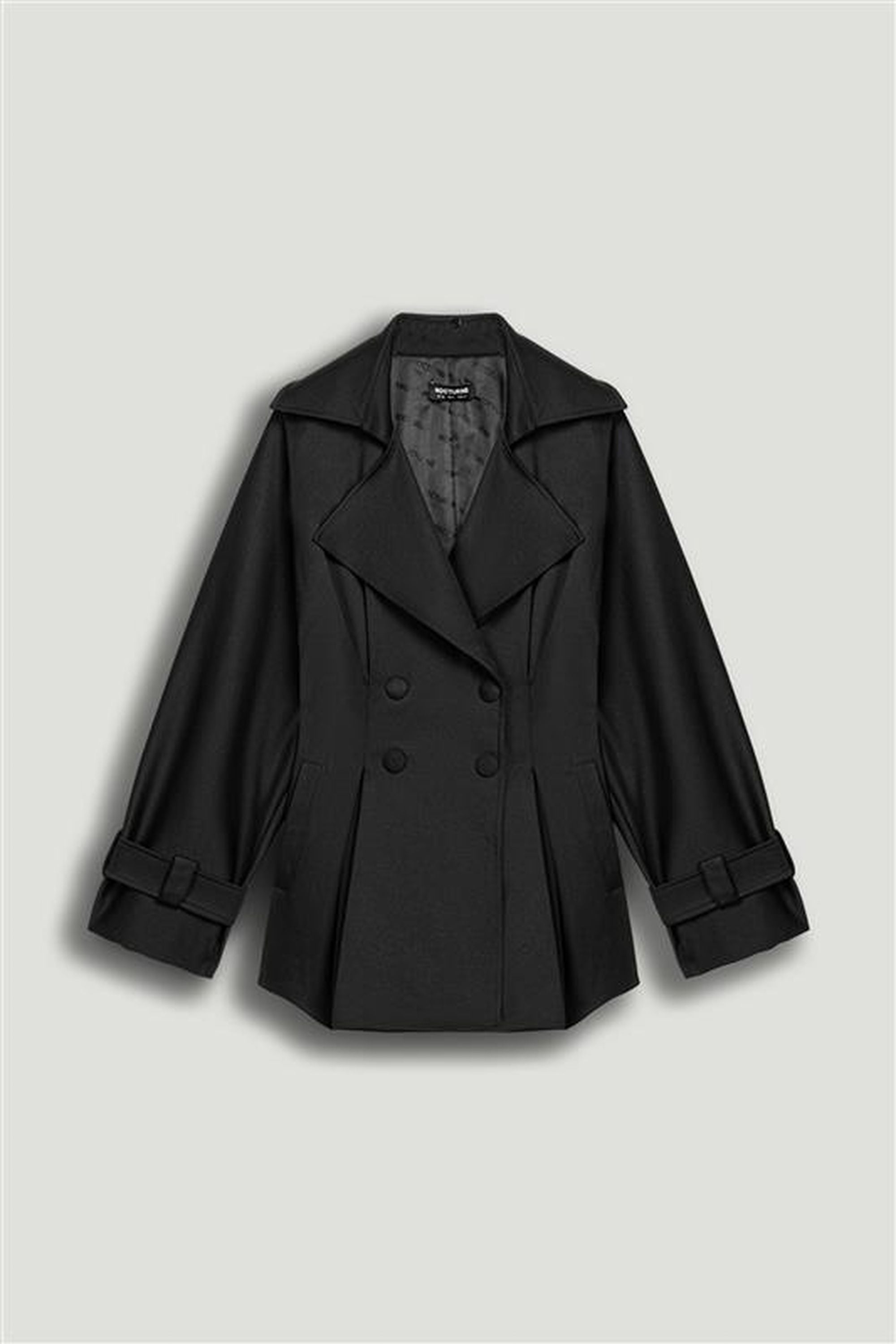 Black Belted Trench Coat