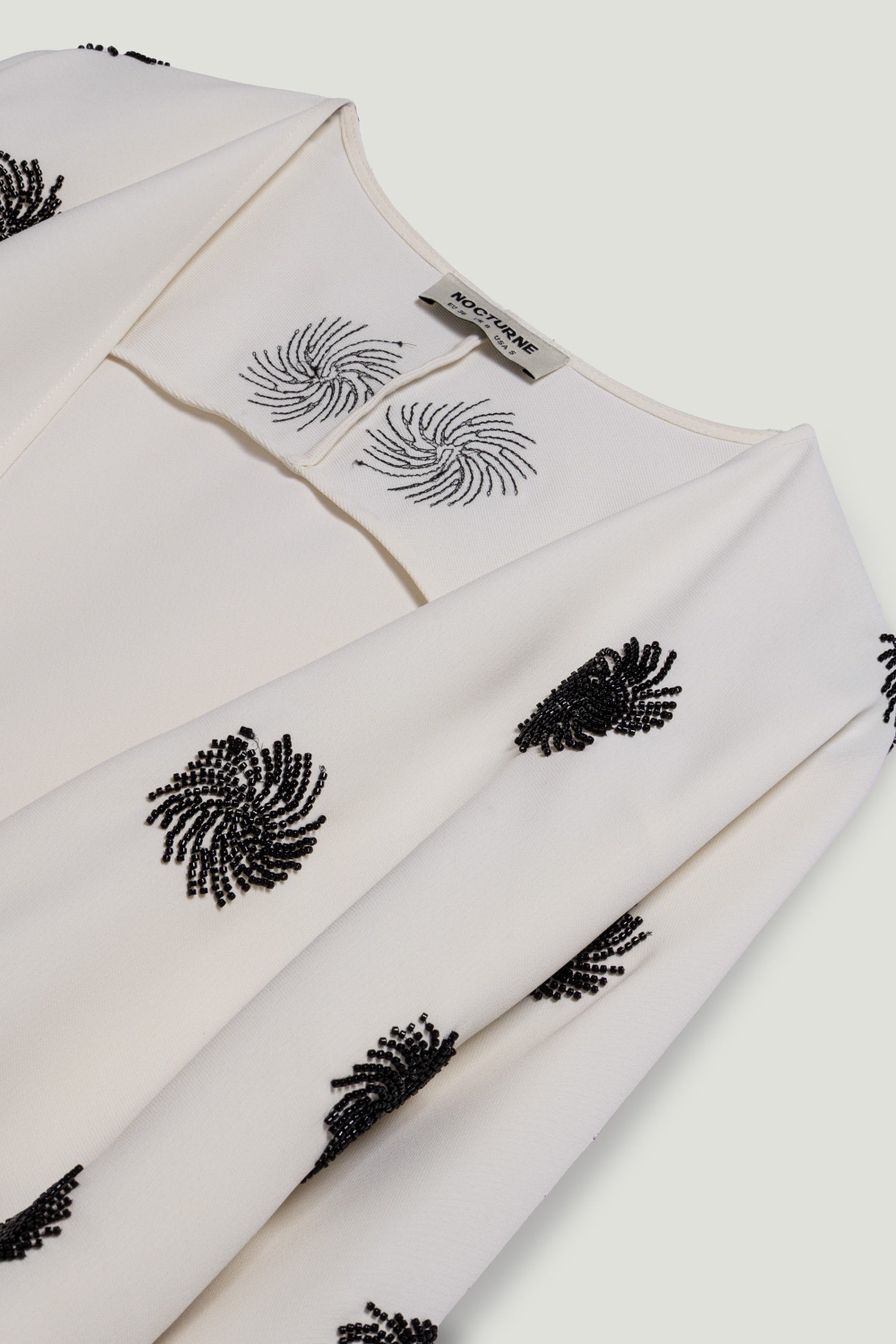 Beaded Open-Front Kimono