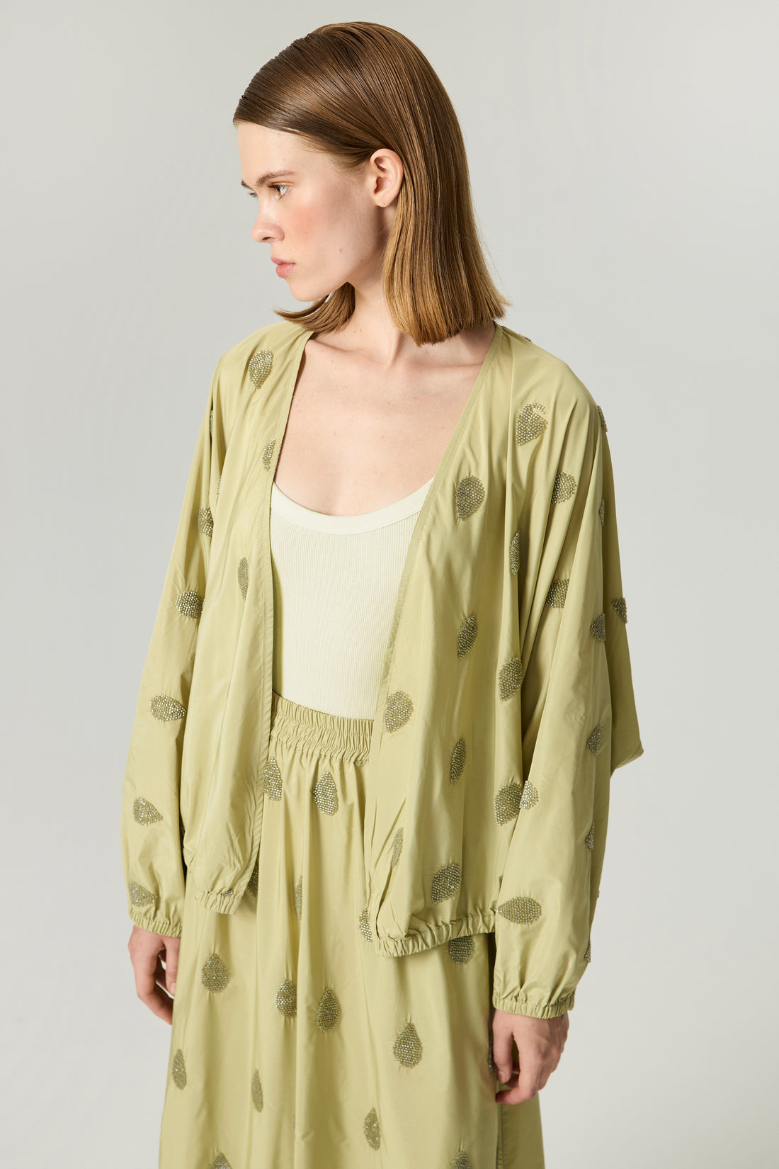 Lightweight V-Neck Printed Kimono