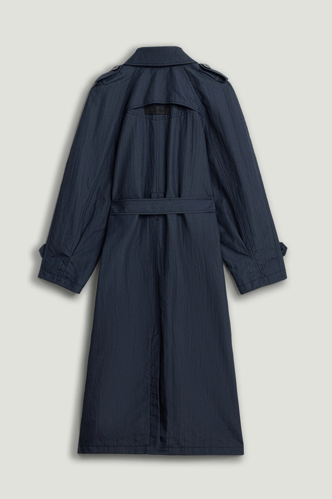 Single-Breasted Cotton Trench Coat