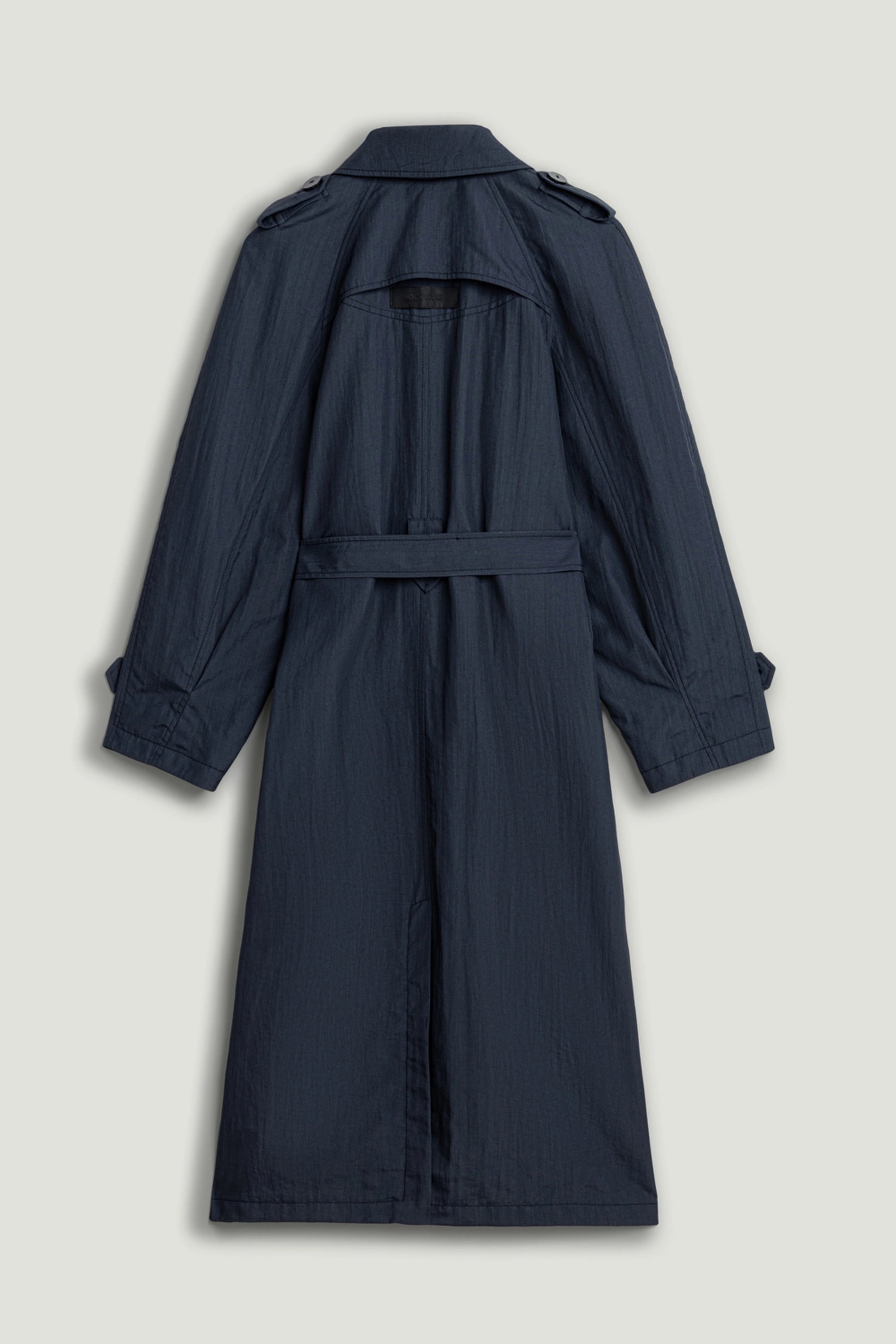 Single-Breasted Cotton Trench Coat