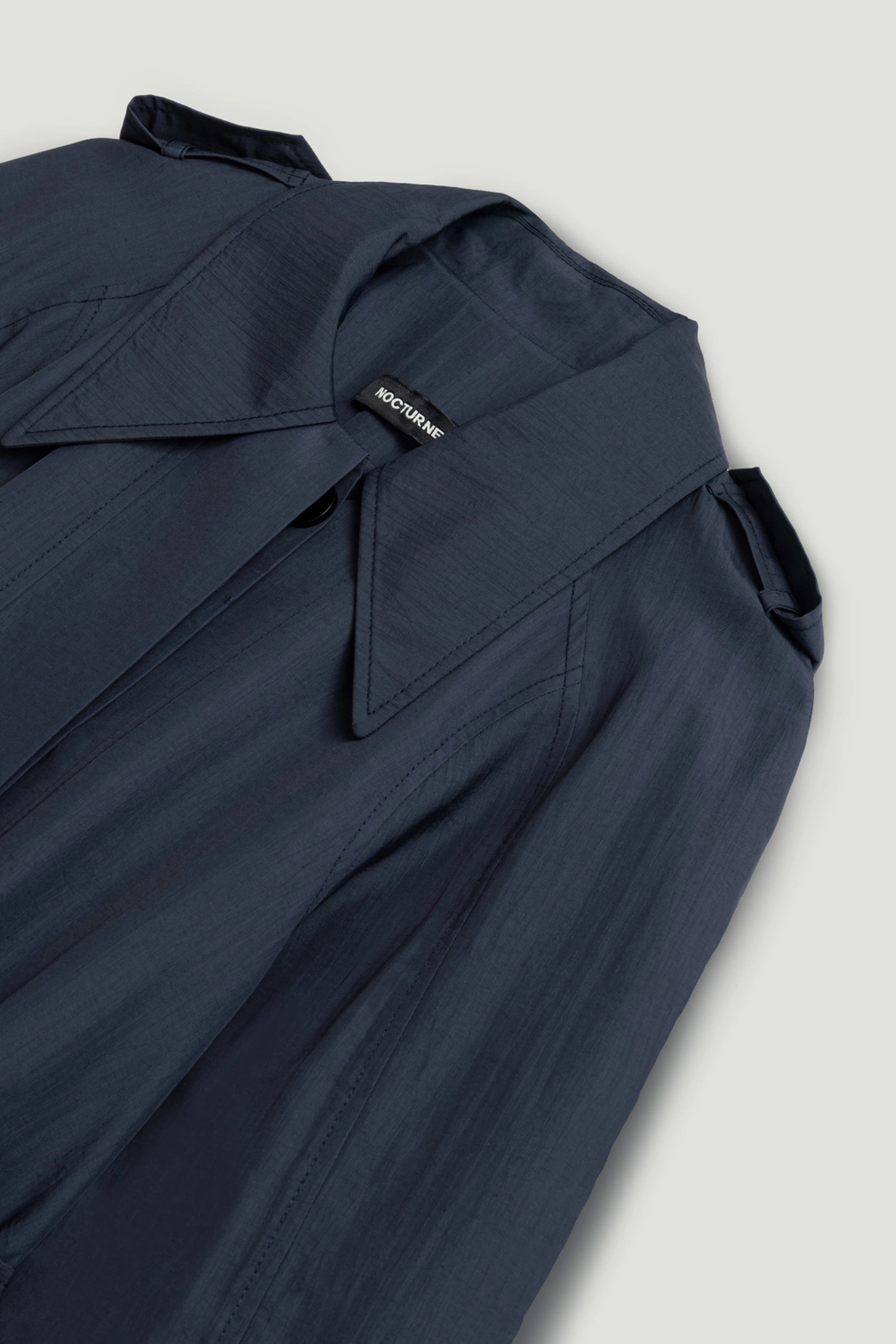 Single-Breasted Cotton Trench Coat