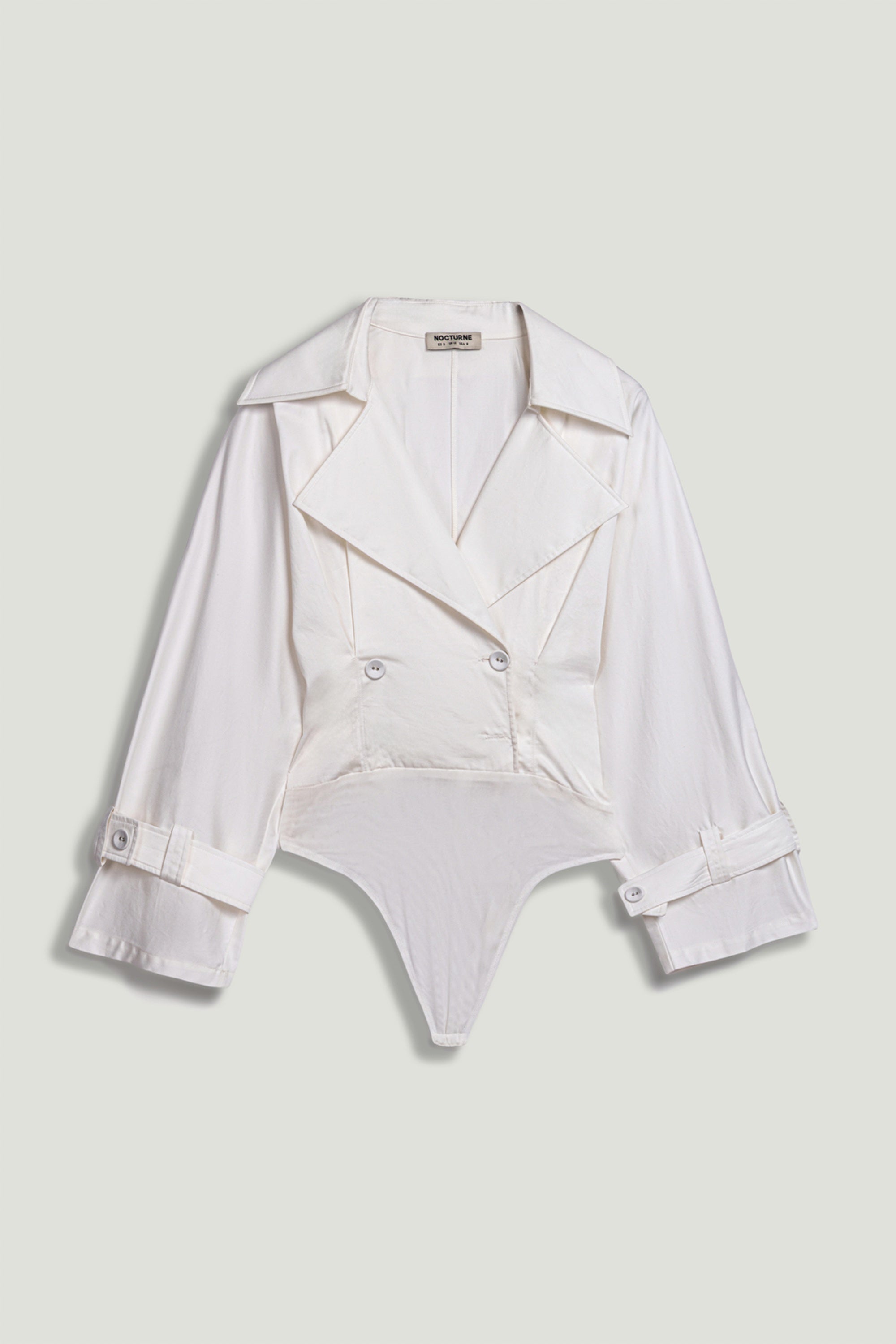 Layered Collar Wrap Bodysuit