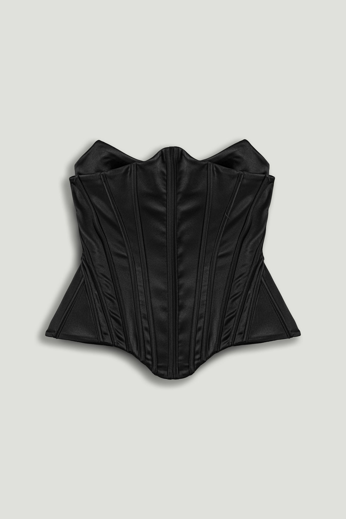 Sculpted Satin Corset Top