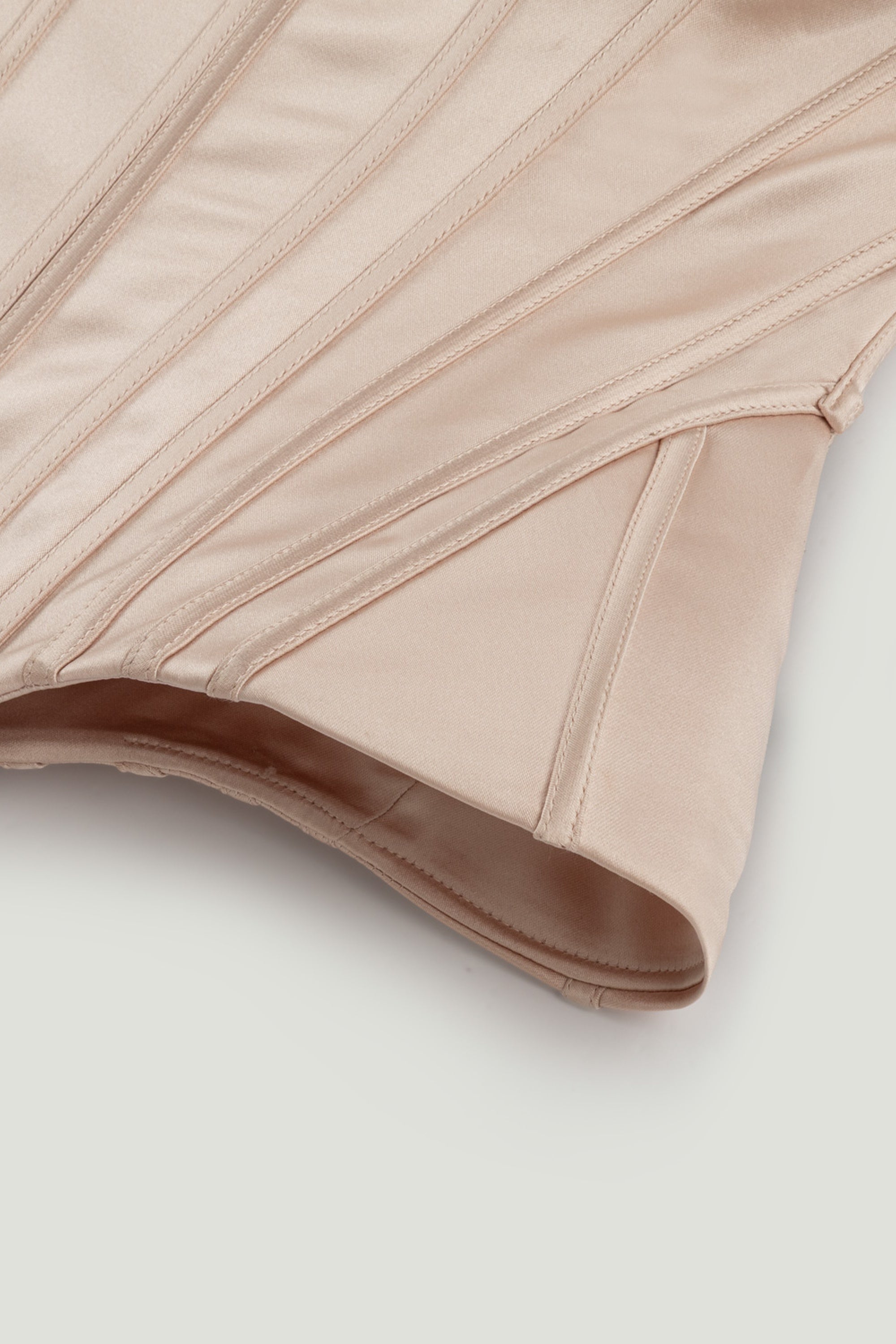 Sculpted Satin Corset Top