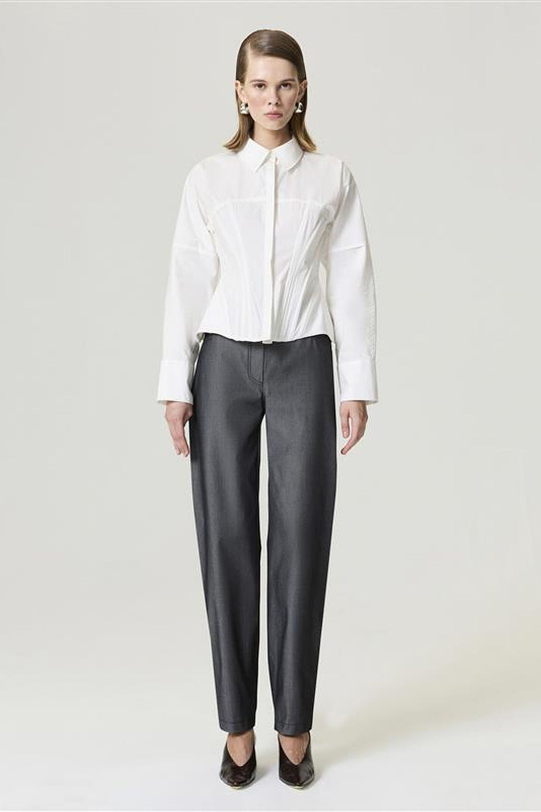 Structured Corset-Inspired Shirt