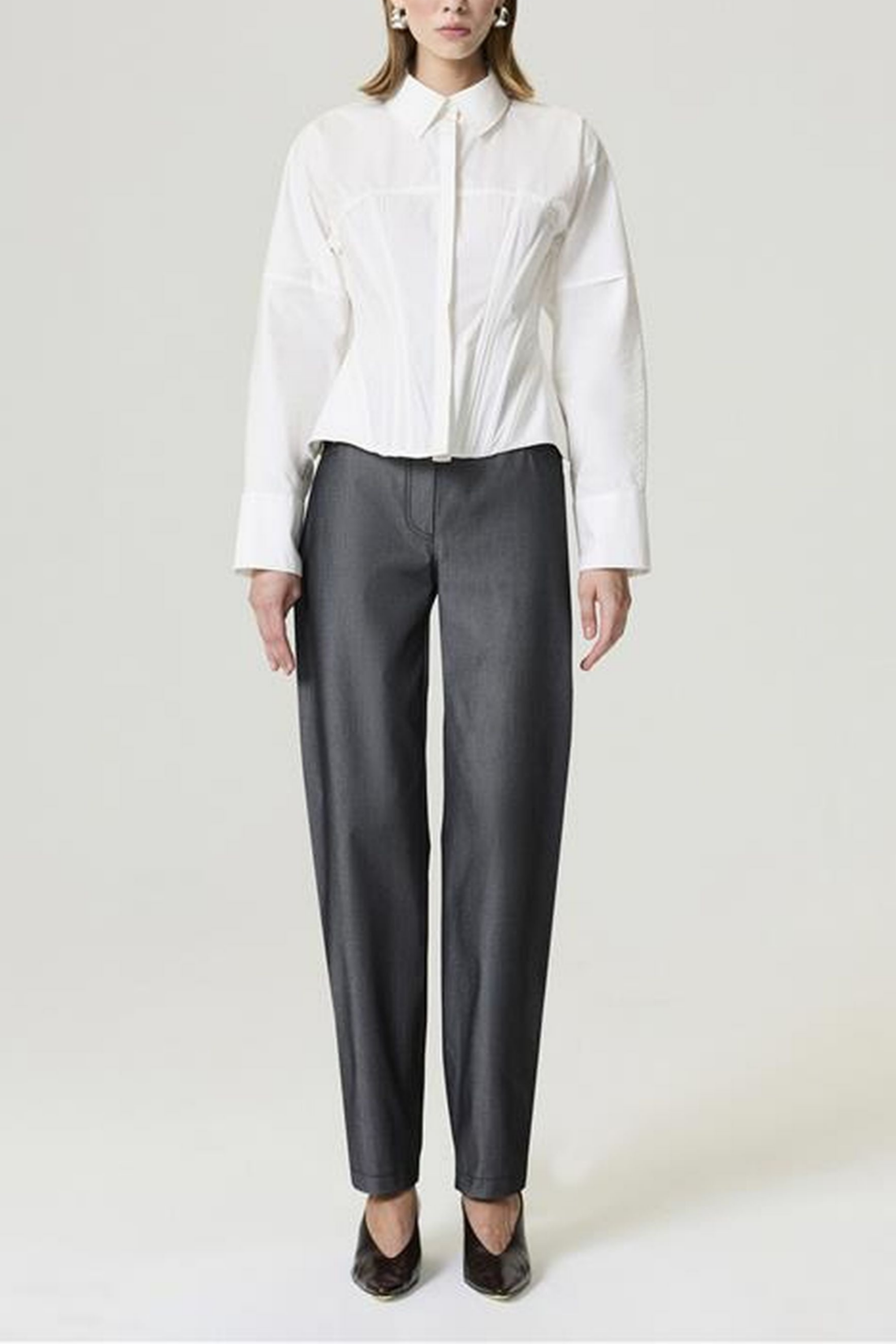 Structured Corset-Inspired Shirt